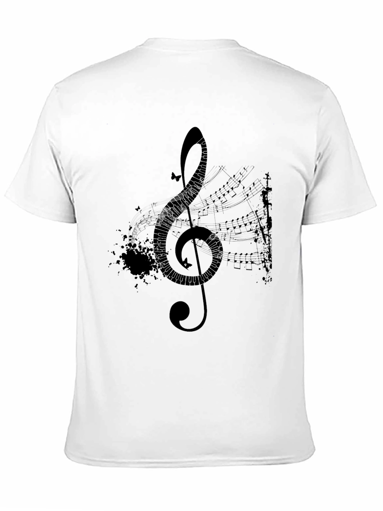 Musical Treble Clef Graphic T-Shirt