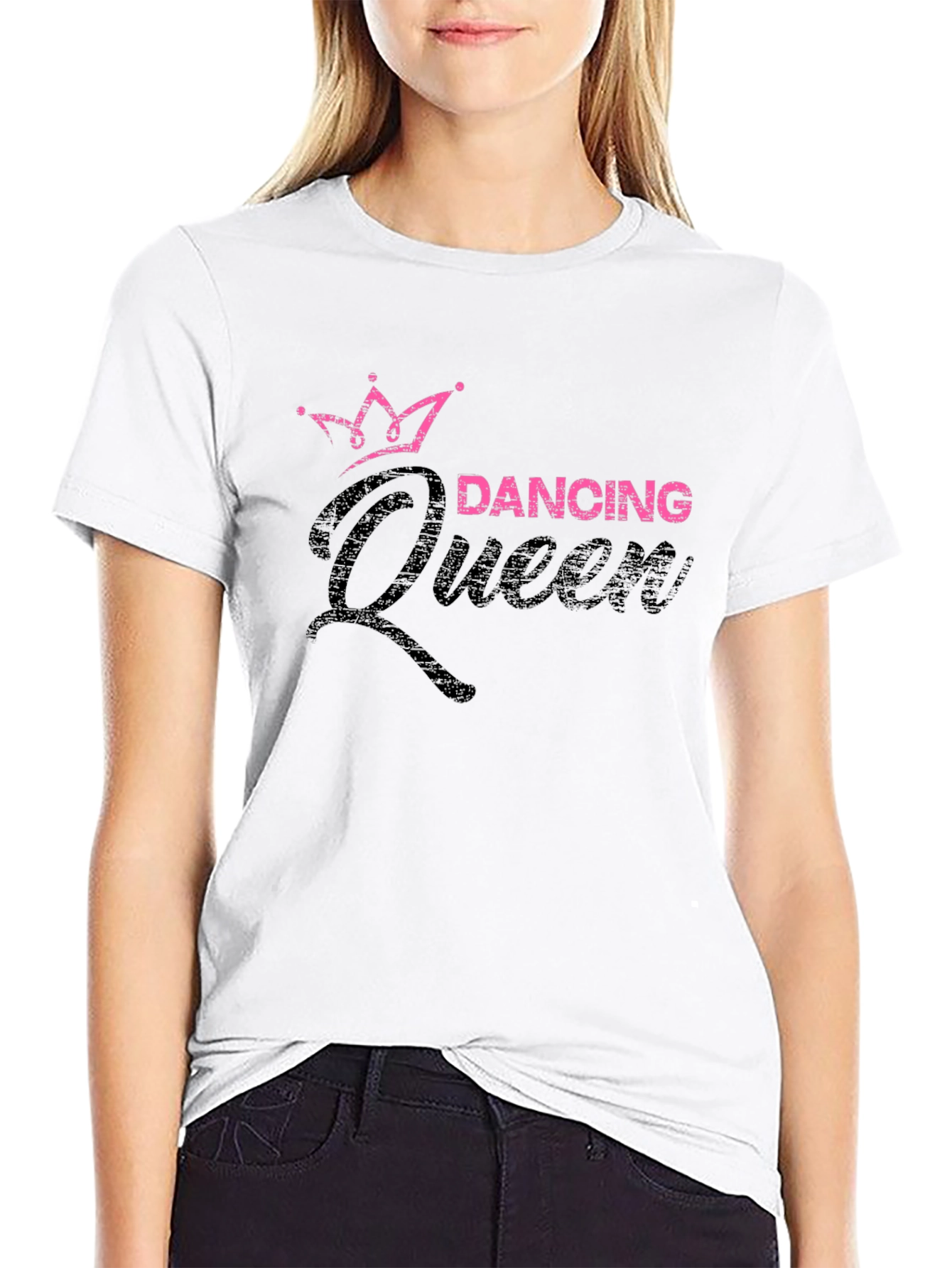 Dancing Queen Black T-Shirt - Fun Graphic Tee