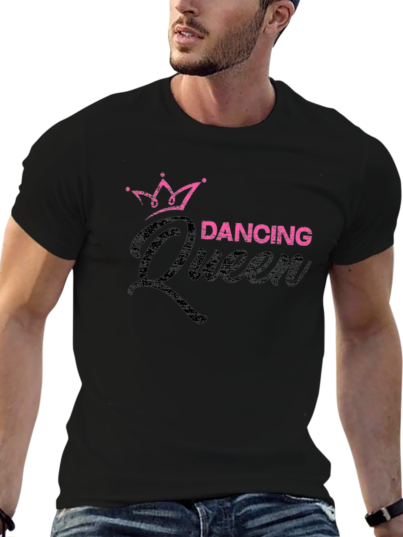 Dancing Queen Black T-Shirt - Fun Graphic Tee
