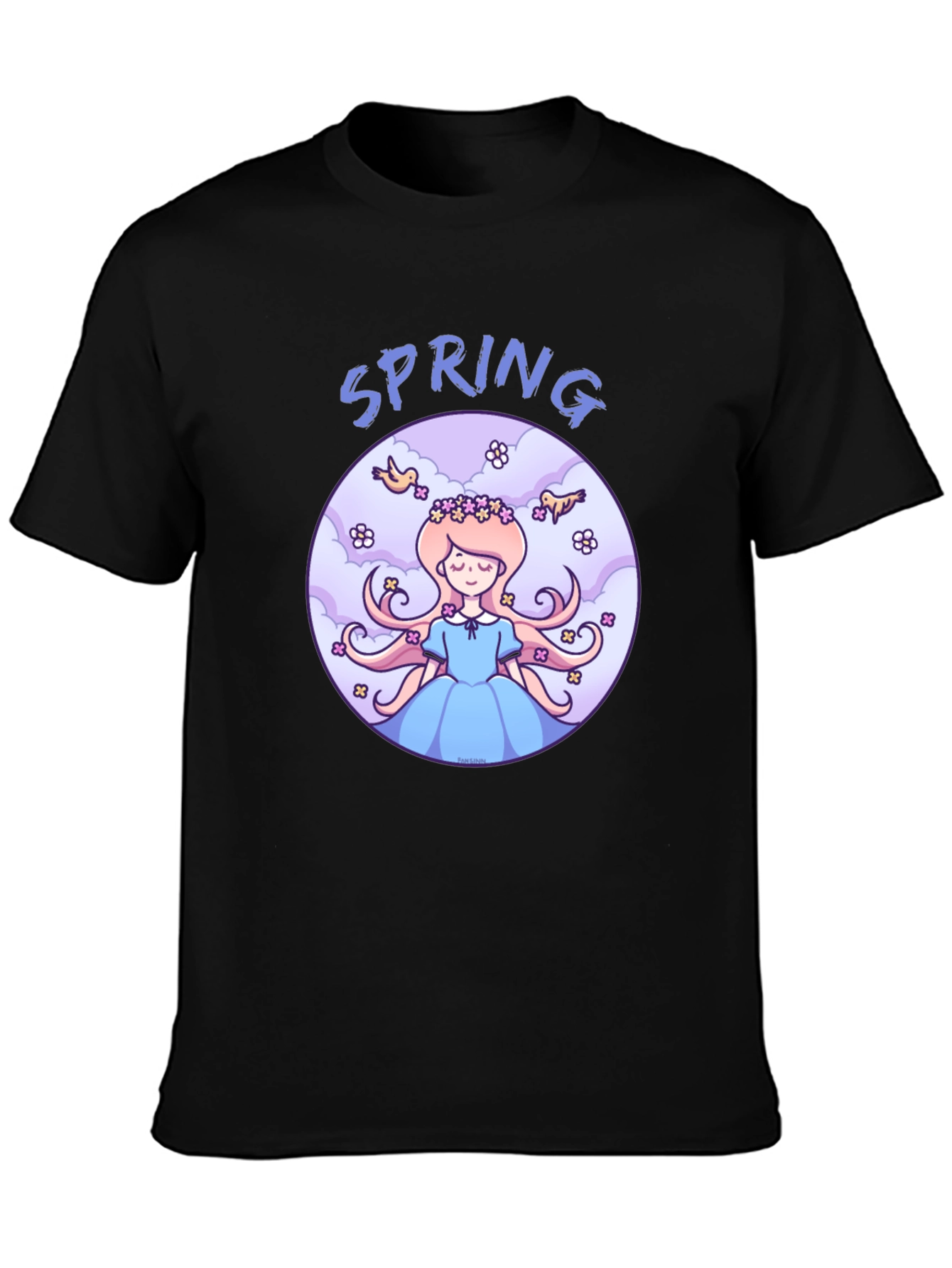 Spring Maiden T-Shirt - Cute Cartoon Design
