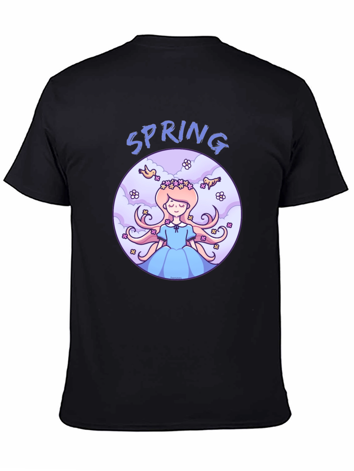 Spring Maiden T-Shirt - Cute Cartoon Design