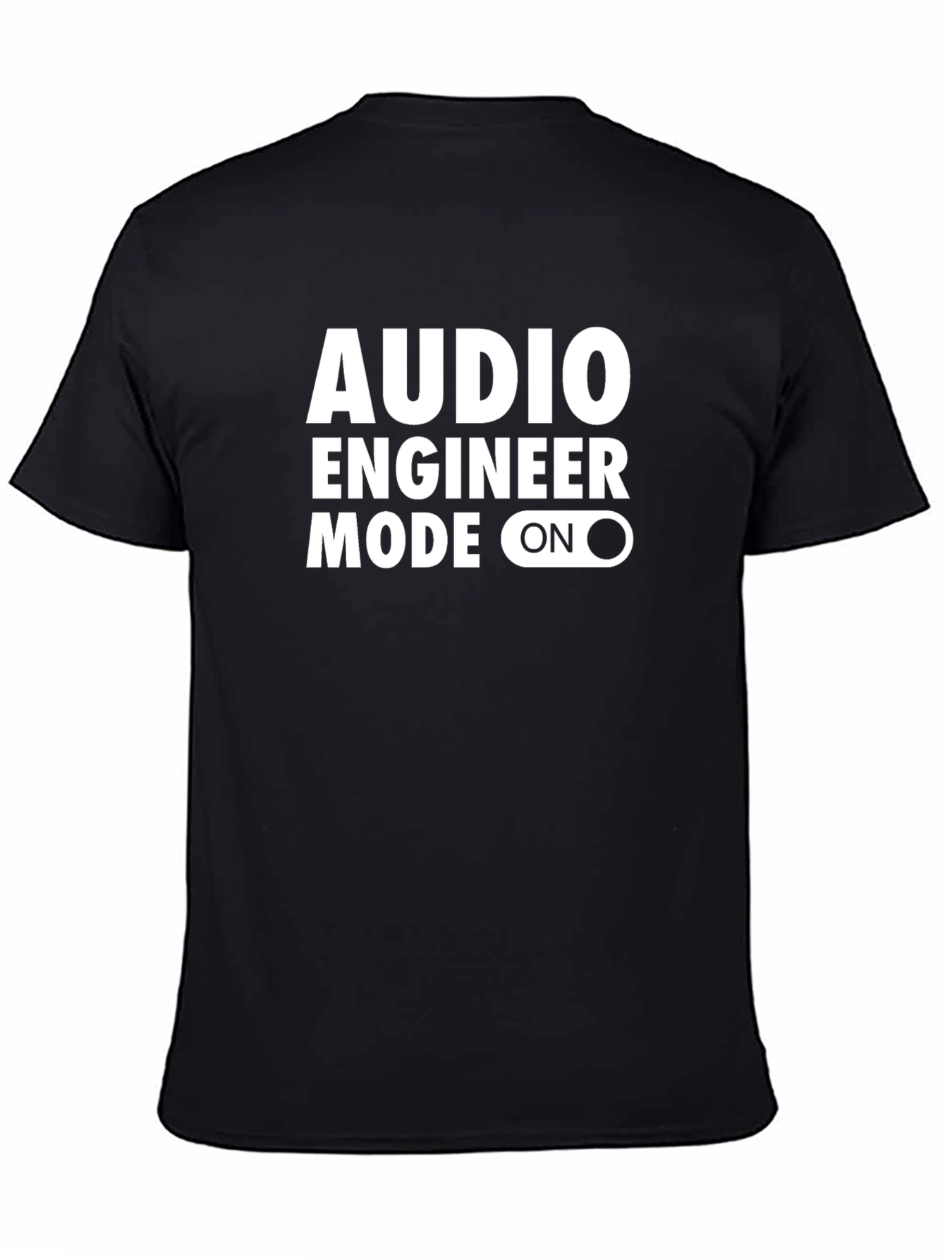 Audio Engineer Mode On Black Graphic Tee