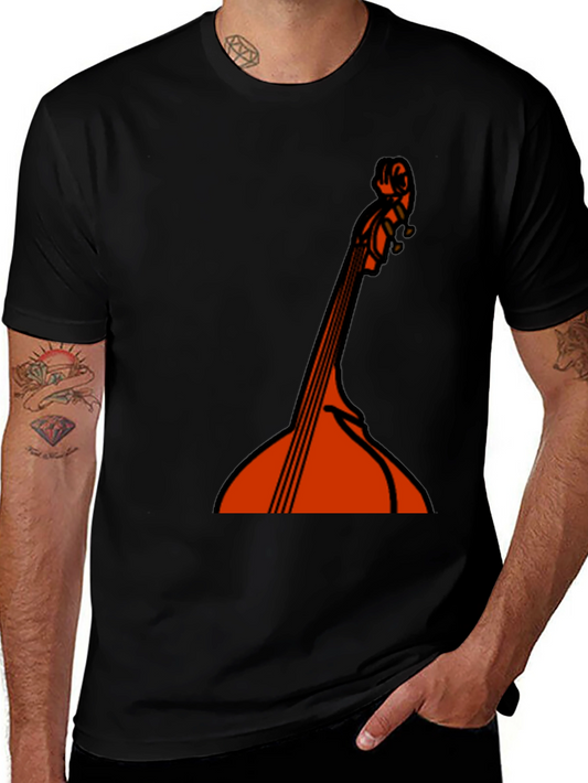 Bass Guitar Graphic Black T-Shirt