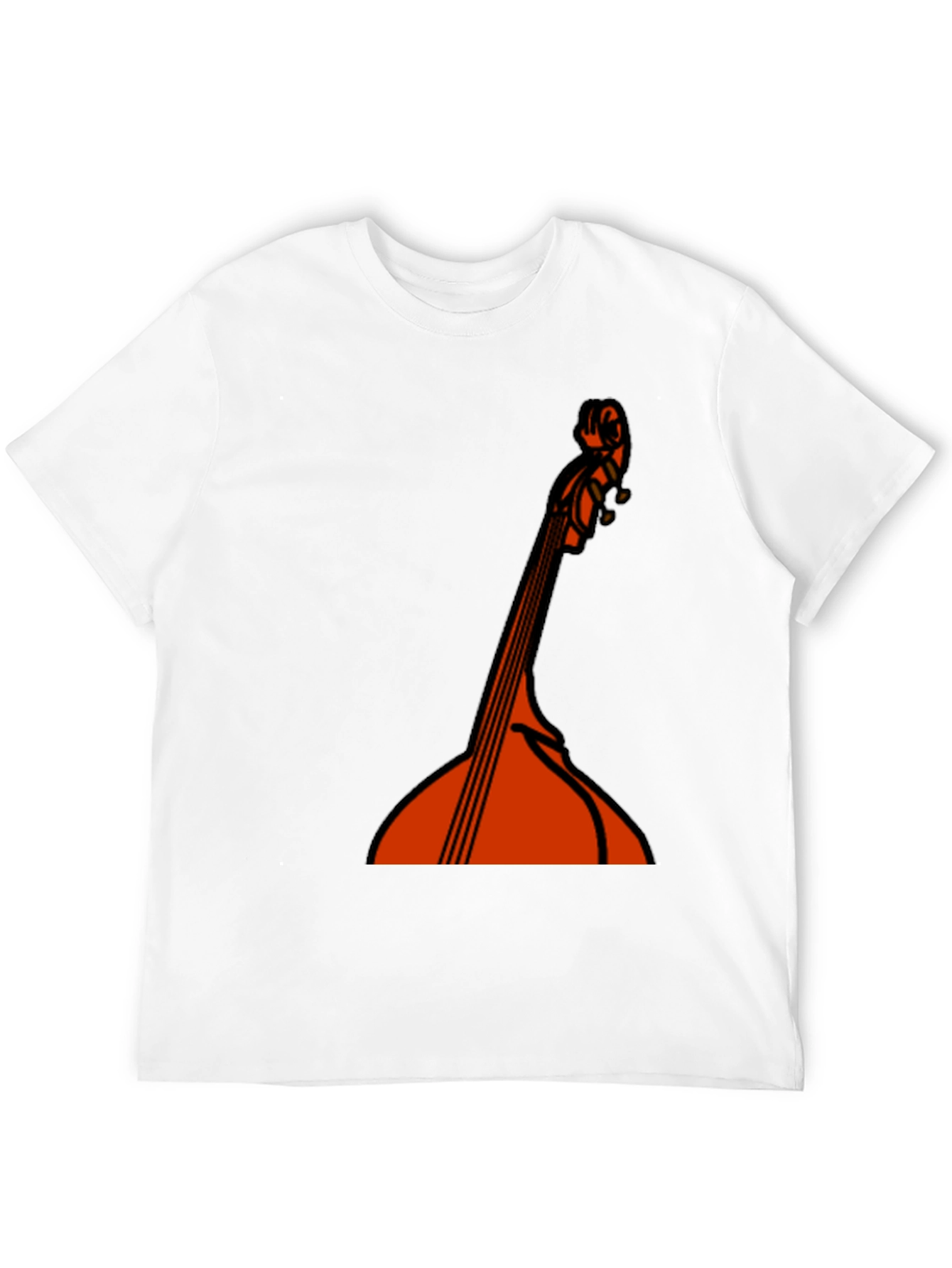 Bass Guitar Graphic Black T-Shirt