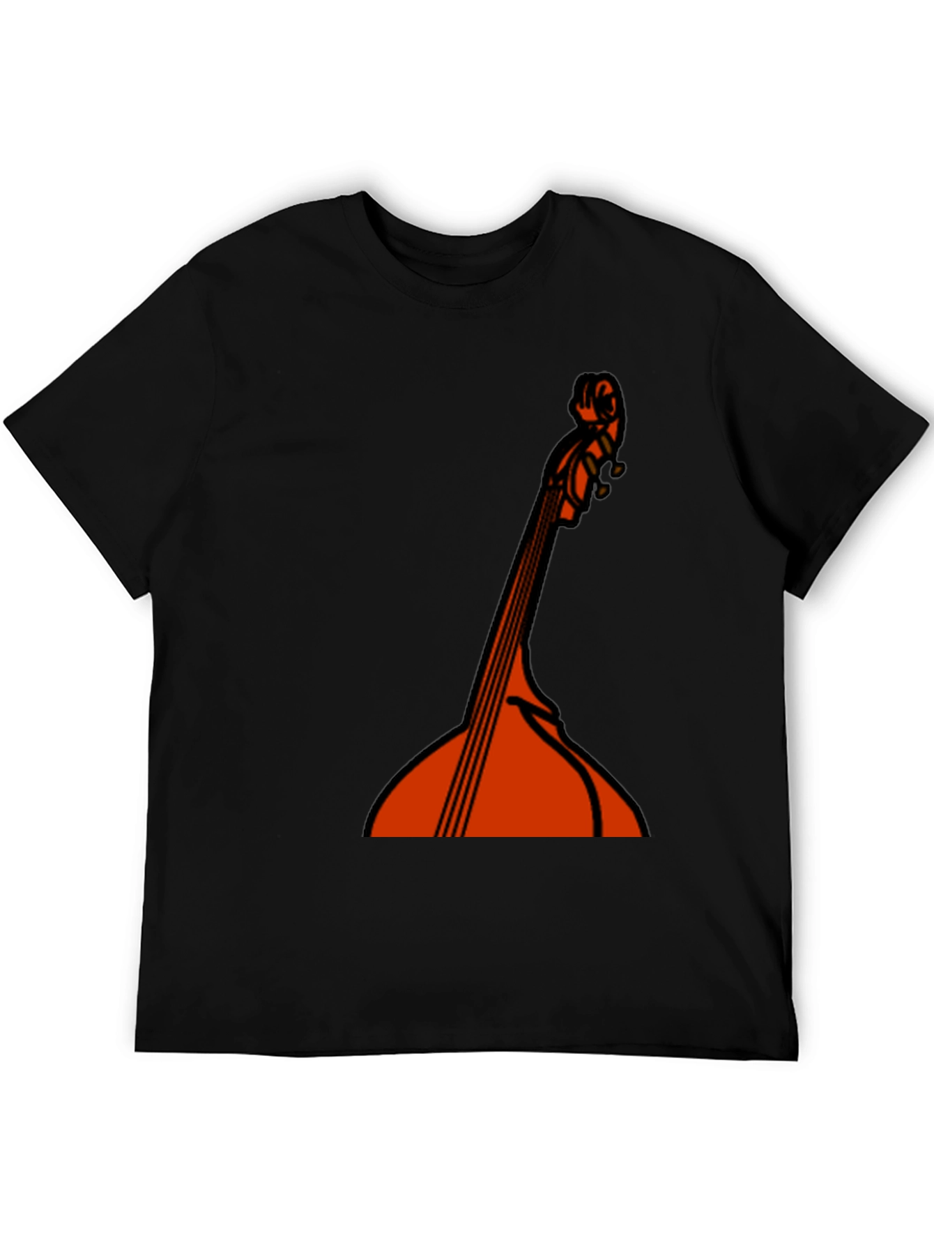 Bass Guitar Graphic Black T-Shirt