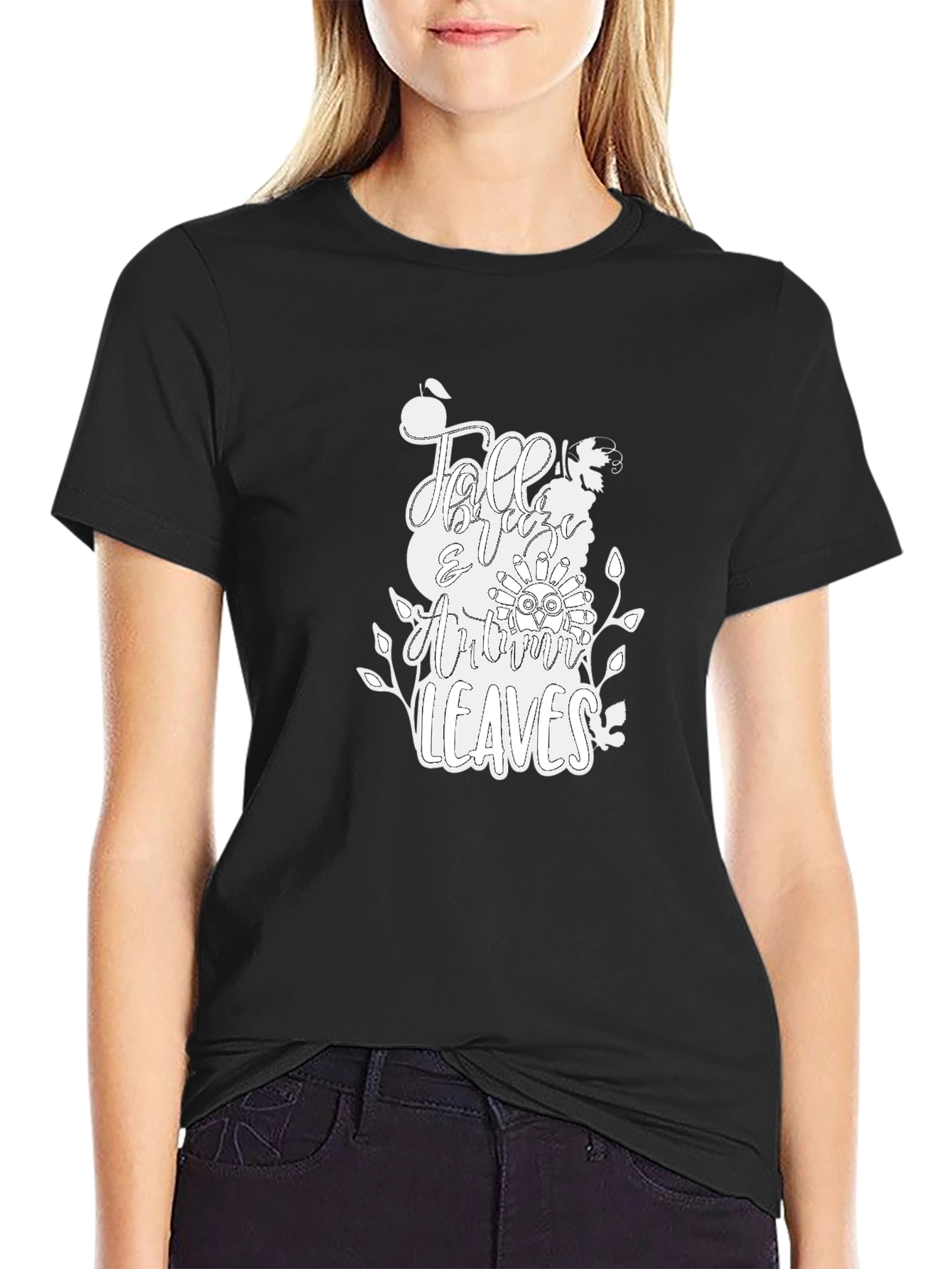Fall Breeze & Autumn Leaves Graphic Tee