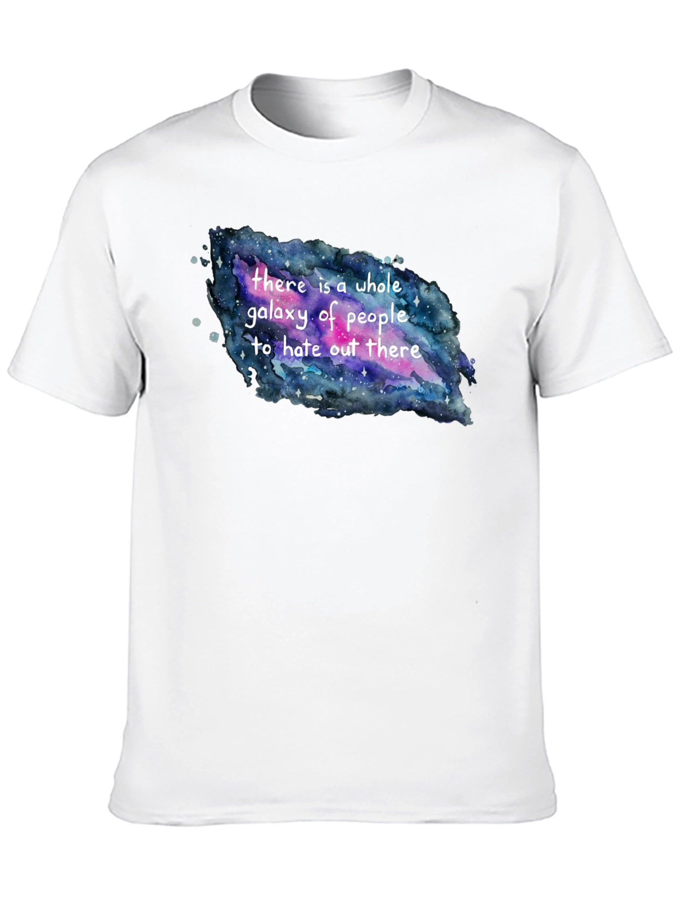 Galaxy Hate People T-Shirt -  Unique Funny Design