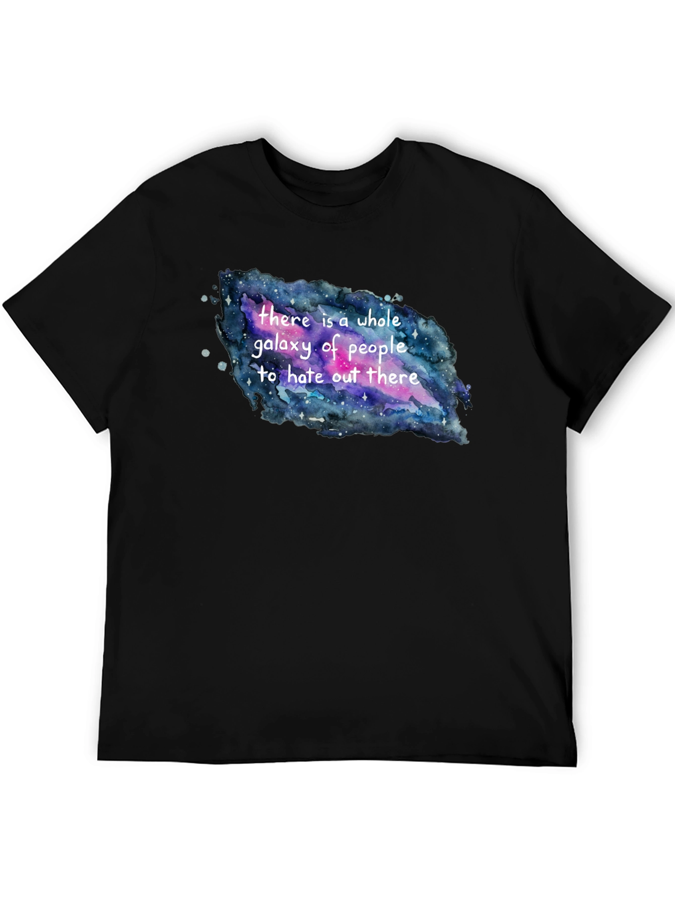 Galaxy Hate People T-Shirt -  Unique Funny Design