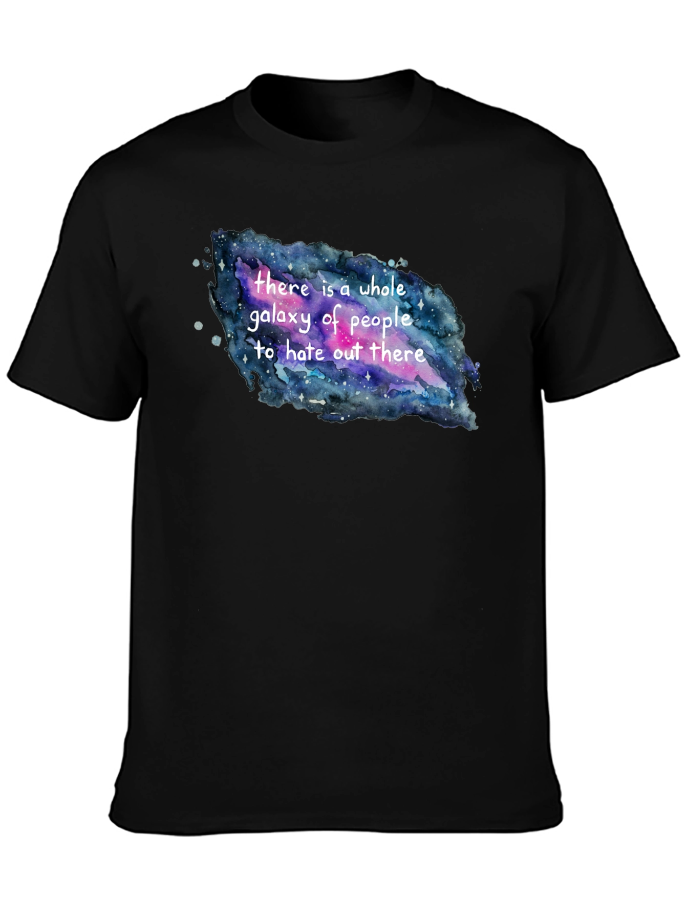 Galaxy Hate People T-Shirt -  Unique Funny Design