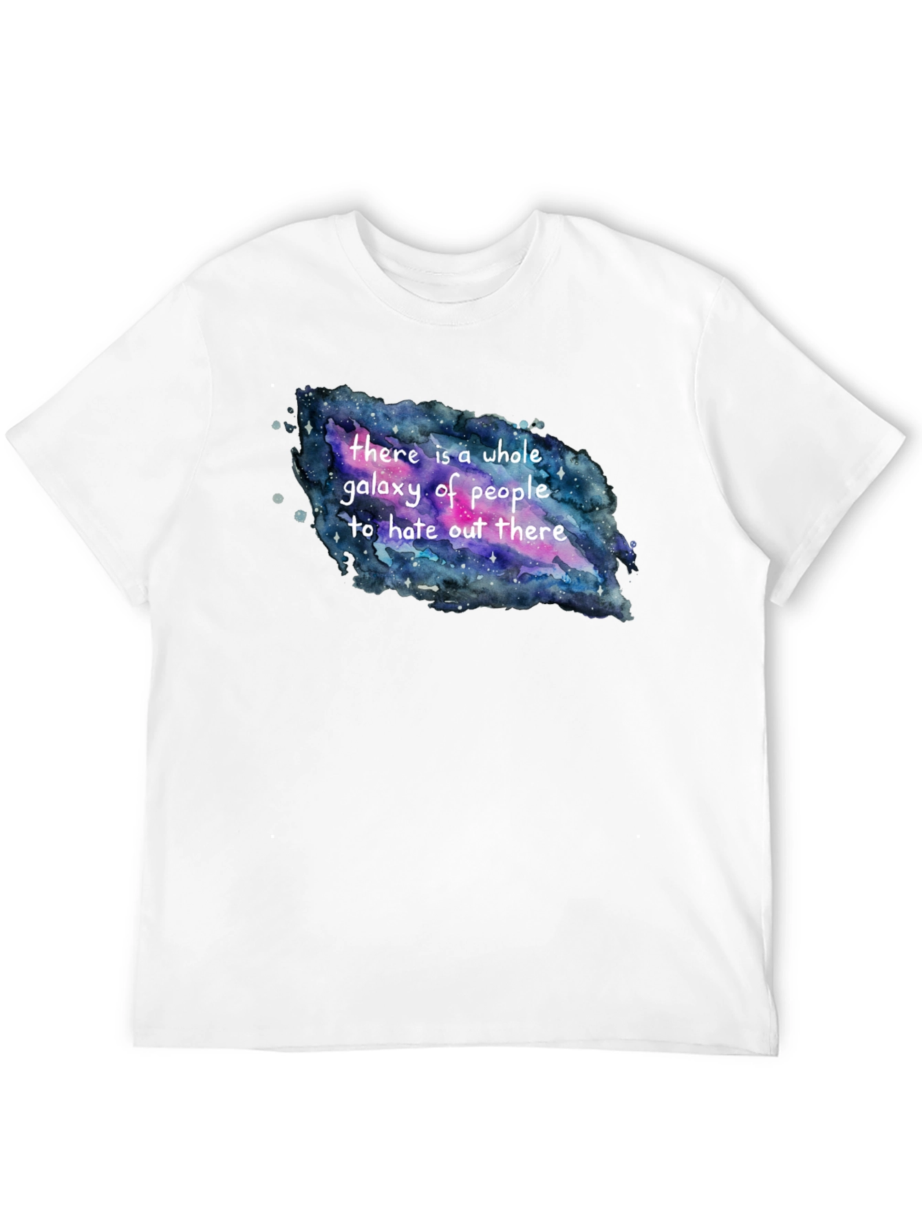 Galaxy Hate People T-Shirt -  Unique Funny Design