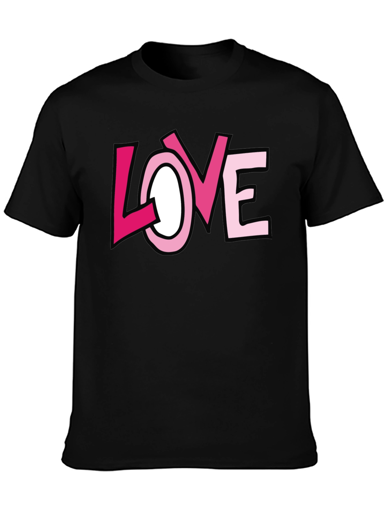 Love Graphic Black T-Shirt | Trendy Valentines Day Apparel