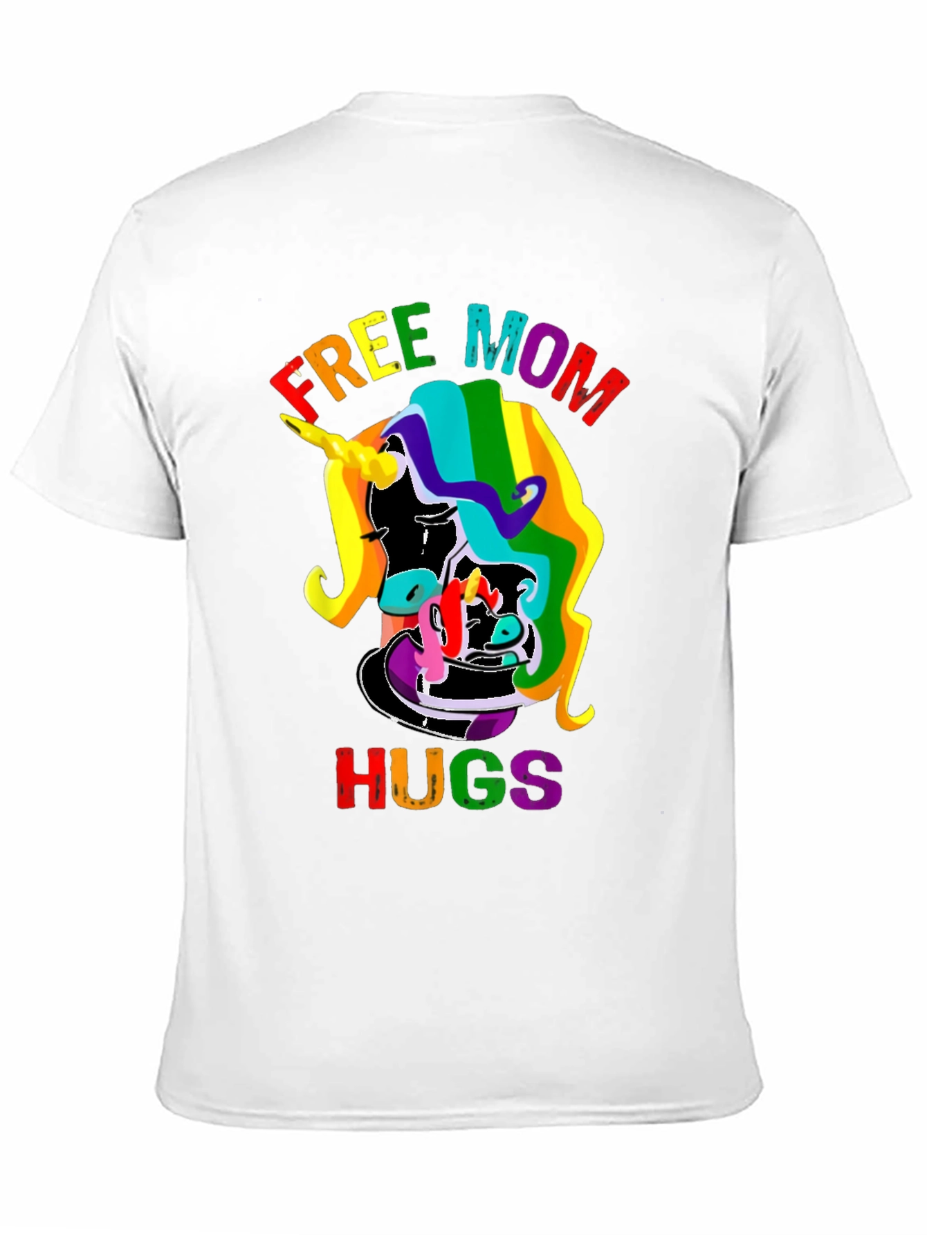 Free Mom Hugs Rainbow Unicorn T-Shirt