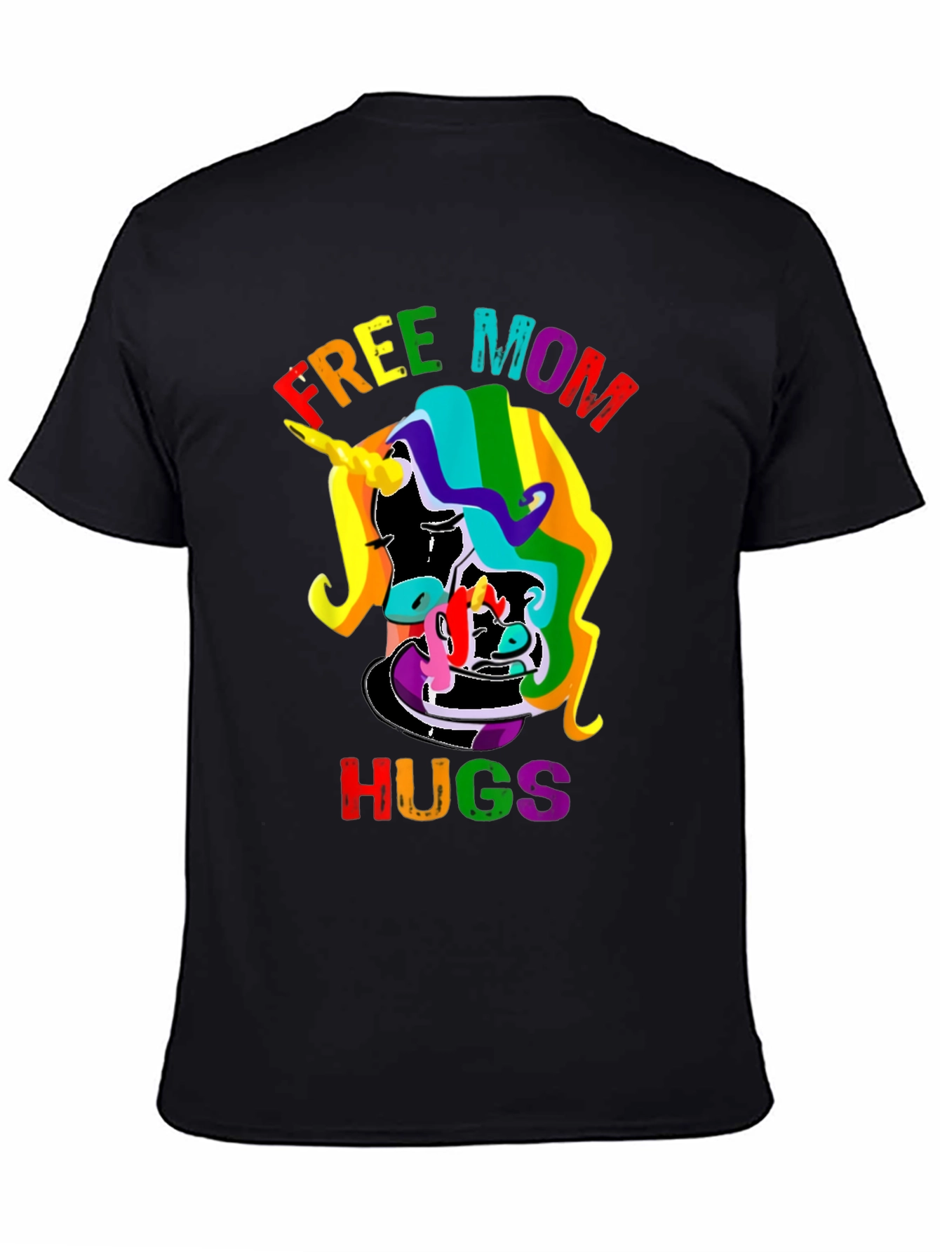 Free Mom Hugs Rainbow Unicorn T-Shirt