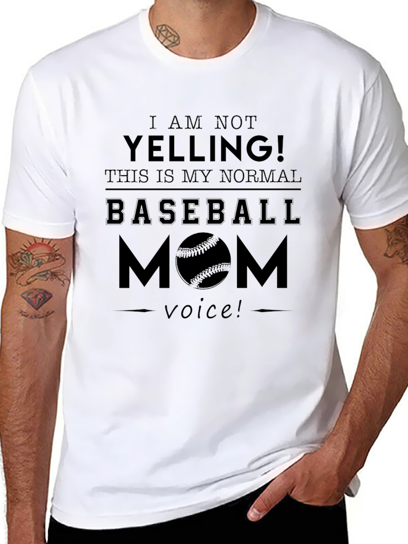 Baseball Mom T-Shirt - Normal Voice Tee