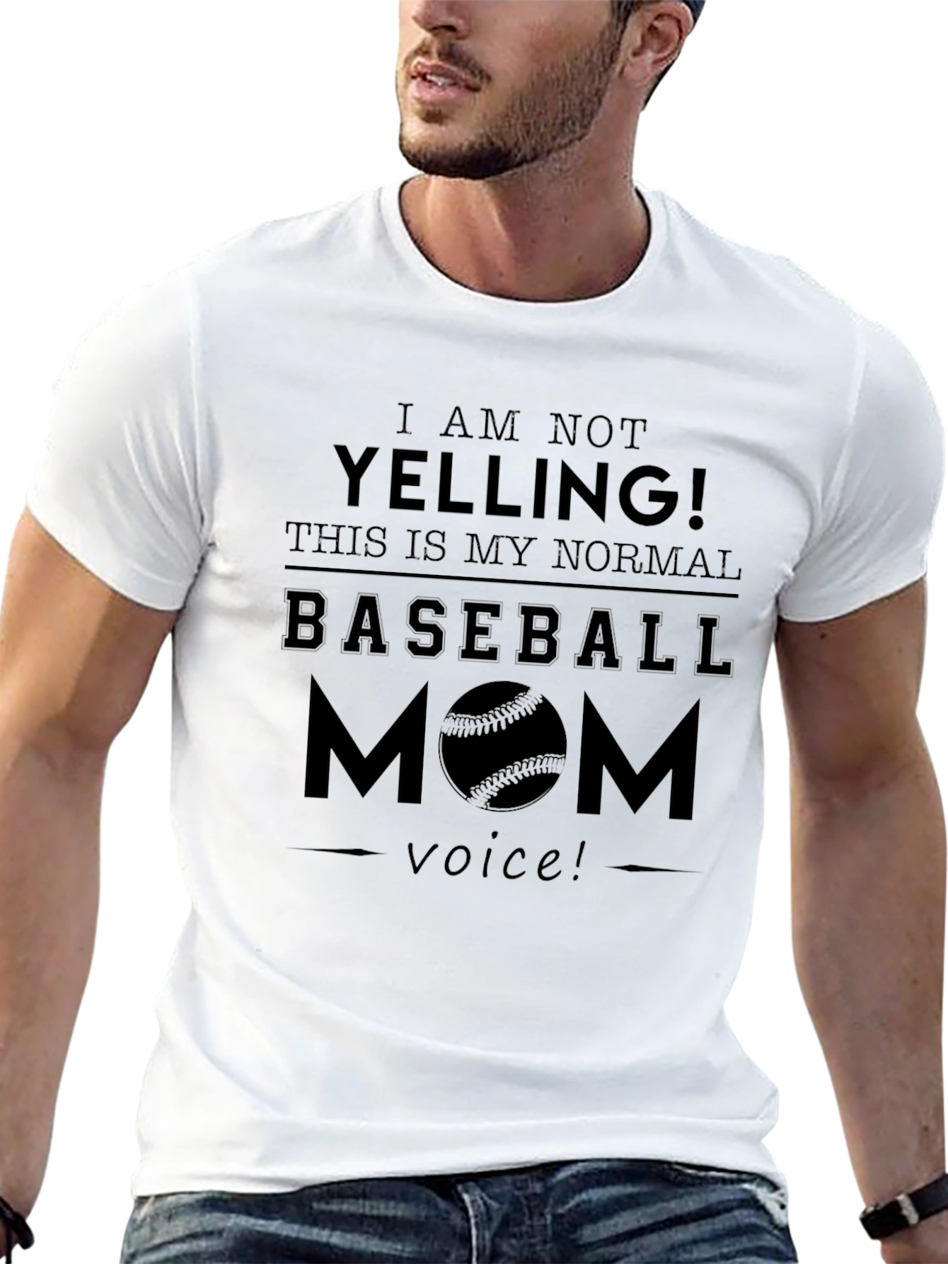 Baseball Mom T-Shirt - Normal Voice Tee