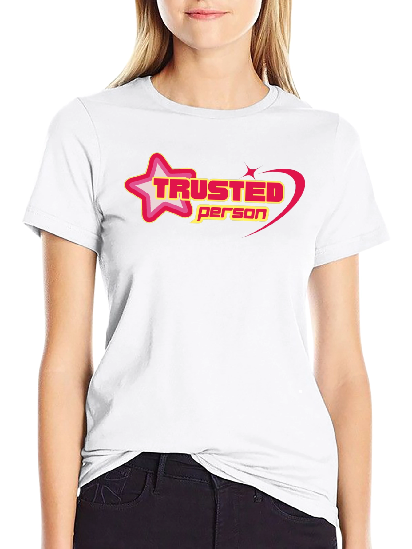 Trusted Person Graphic Black T-Shirt