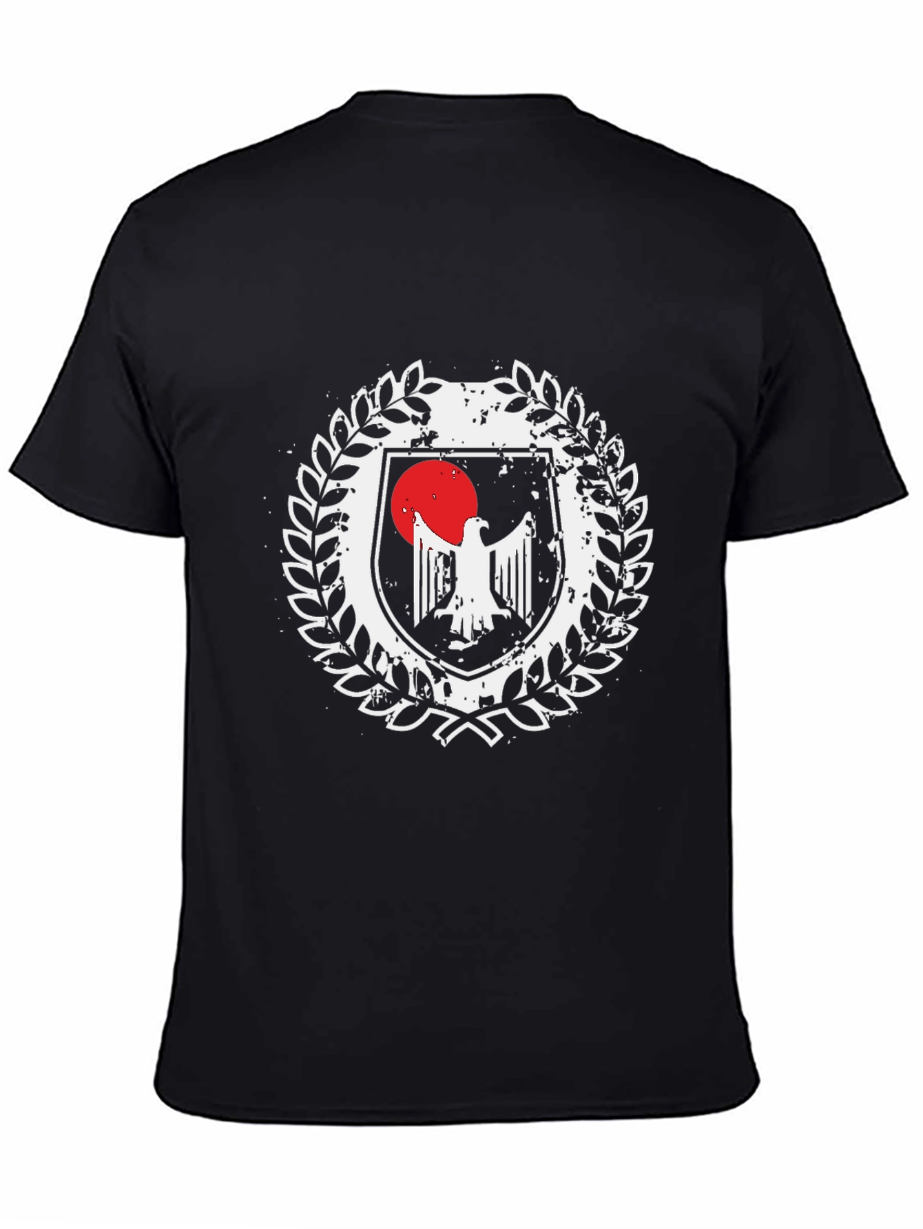 Emblem Eagle Graphic Tee - Distressed Design