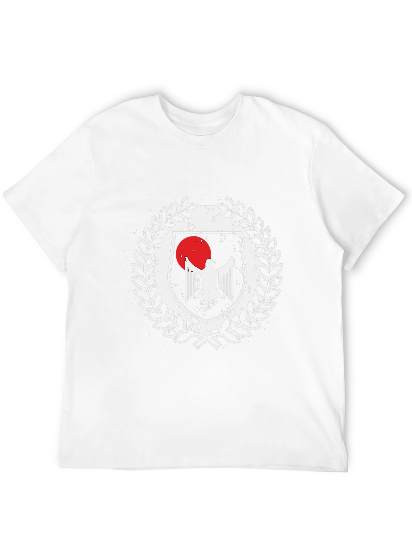 Emblem Eagle Graphic Tee - Distressed Design