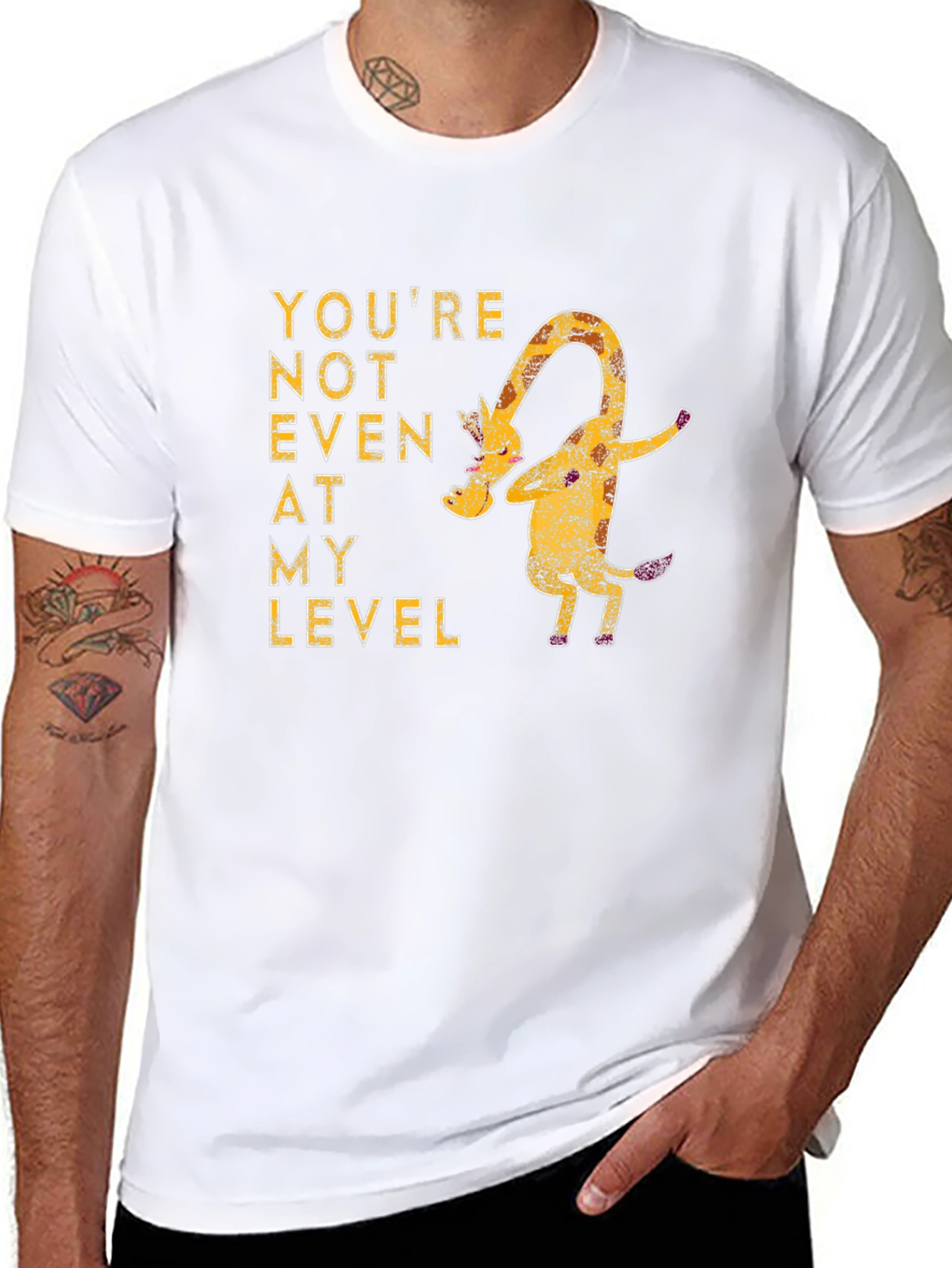 Youre Not Even At My Level Giraffe Graphic Tee