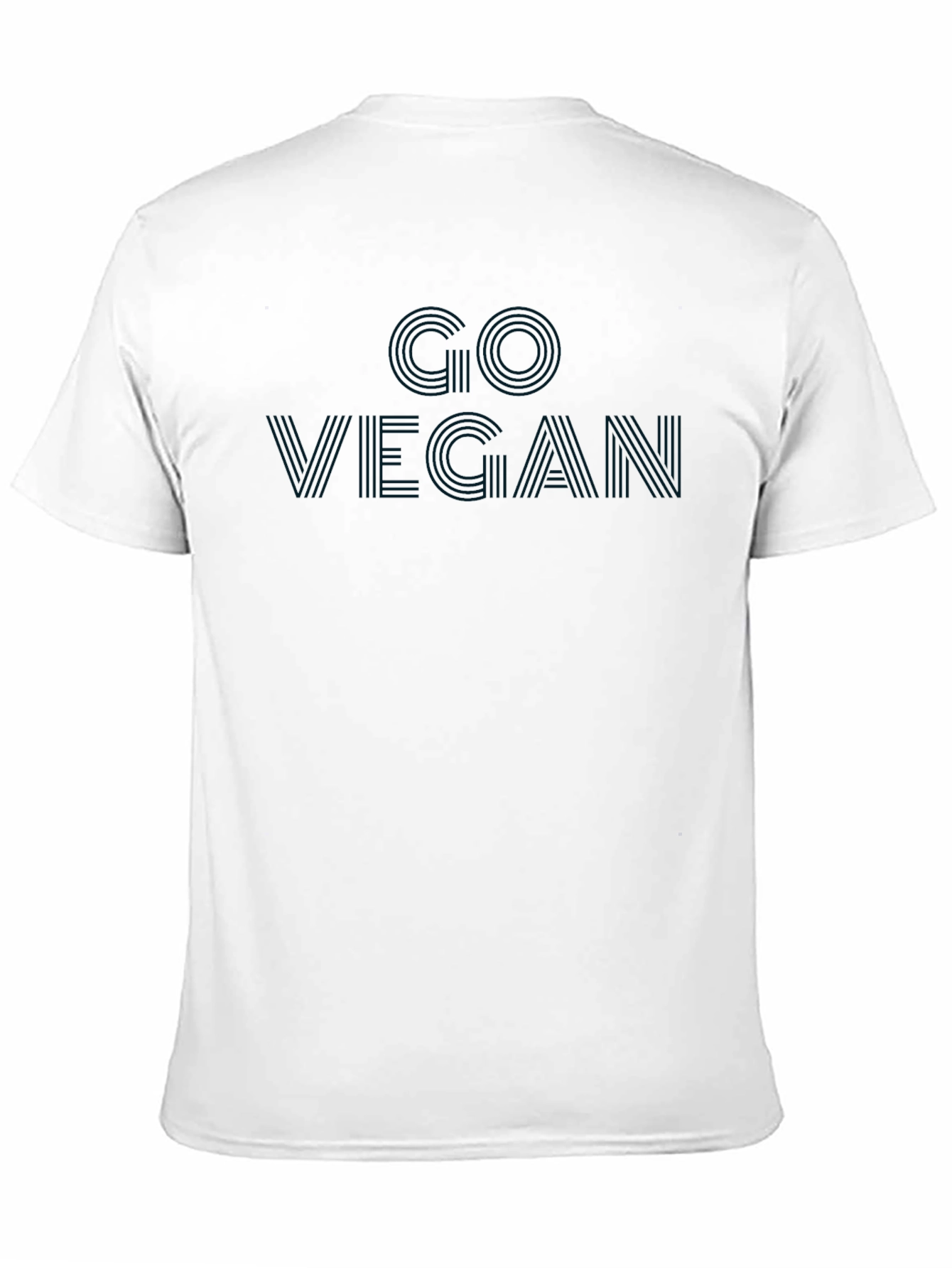 Go Vegan Black Graphic T-Shirt