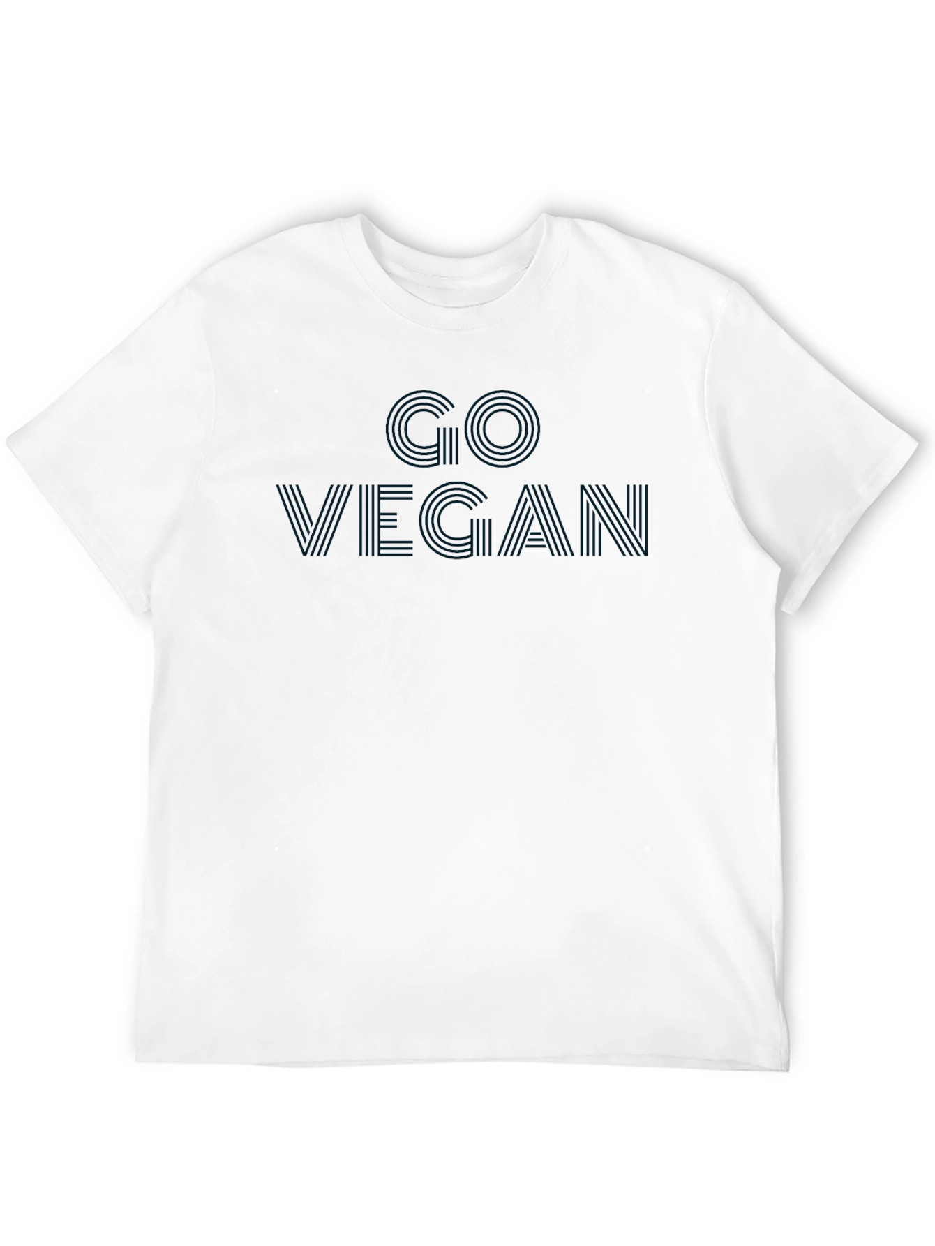 Go Vegan Black Graphic T-Shirt
