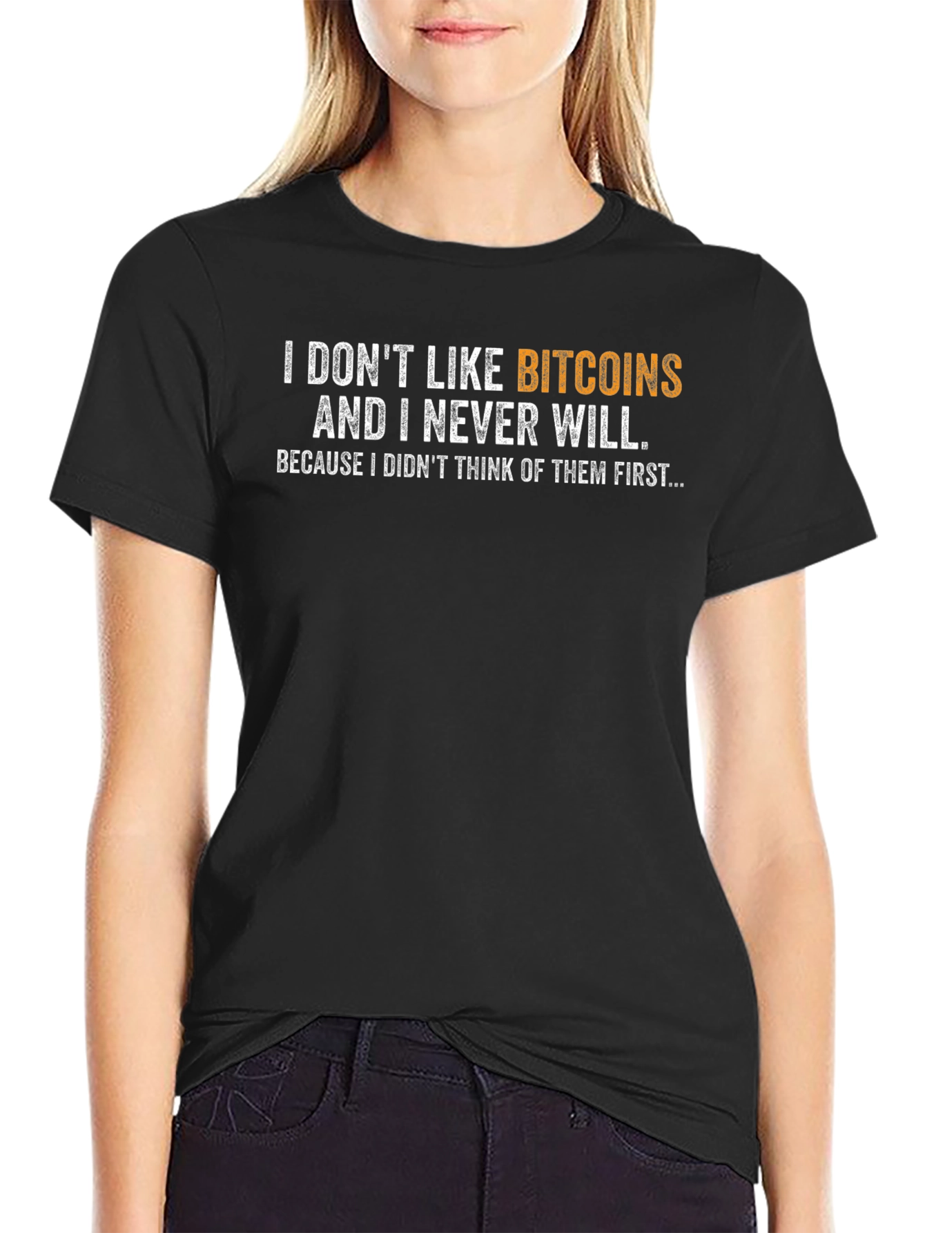Funny Bitcoin Hater T-Shirt - Cryptocurrency Joke Tee