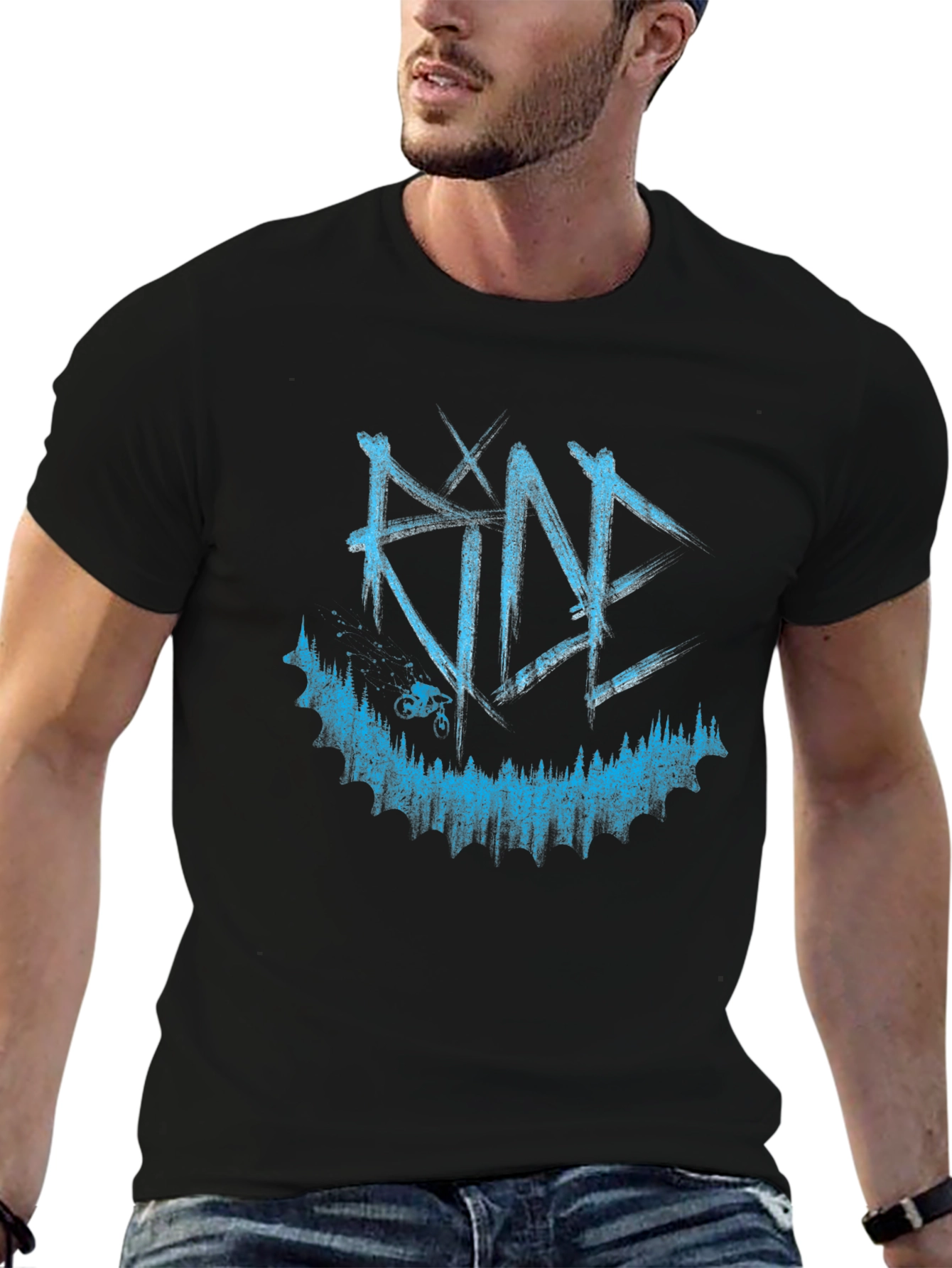 Ride Mountain Bike Graphic Tee - Black
