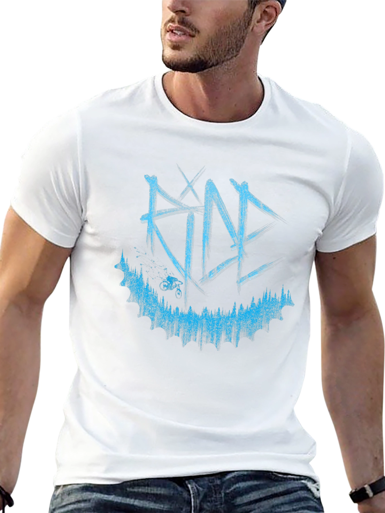 Ride Mountain Bike Graphic Tee - Black