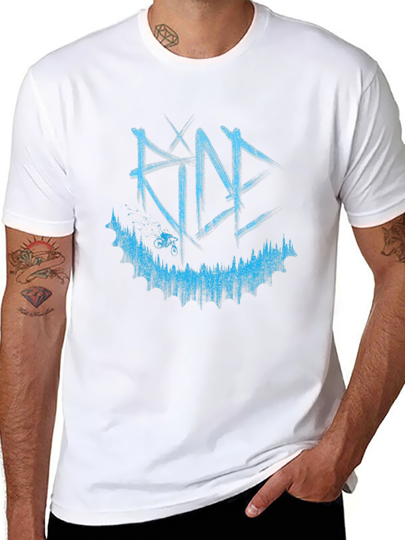 Ride Mountain Bike Graphic Tee - Black