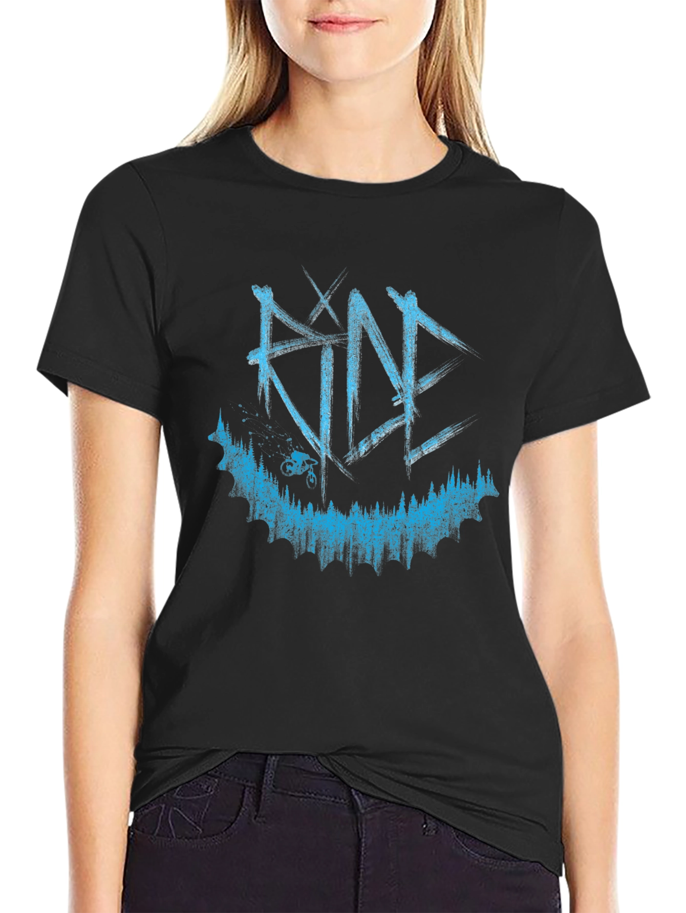Ride Mountain Bike Graphic Tee - Black