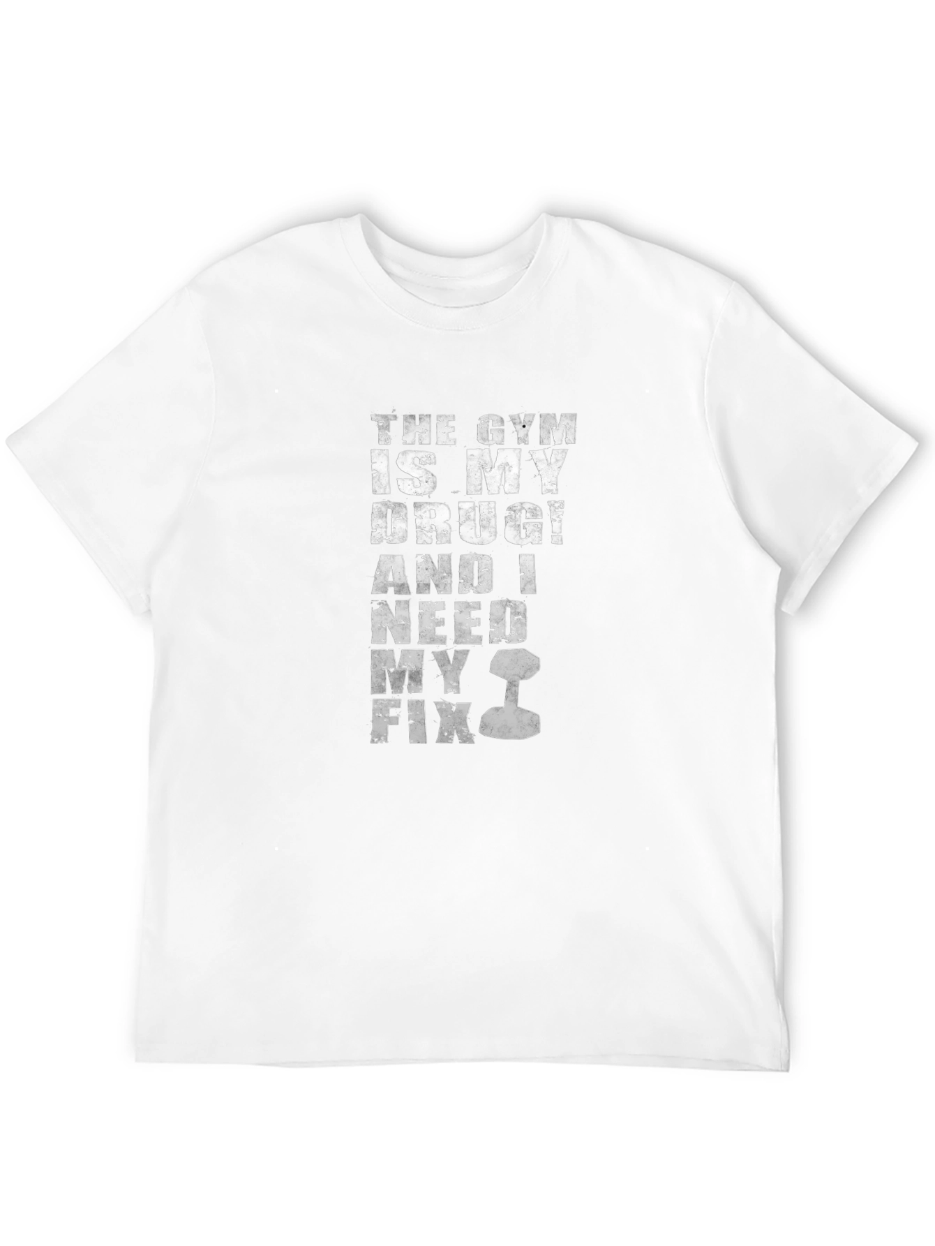 Gym is My Drug Mens Black Graphic T-Shirt