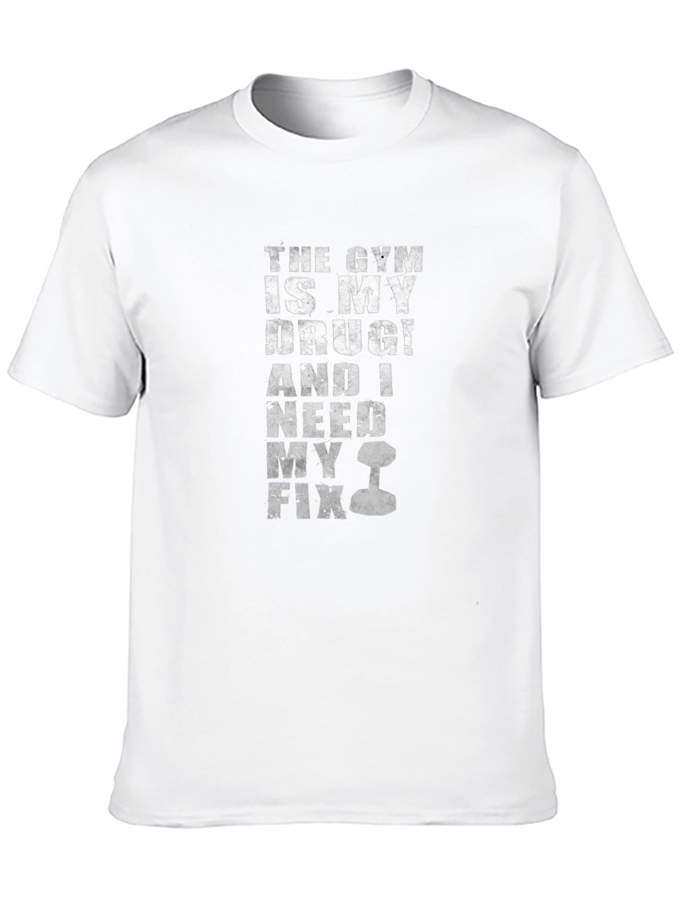 Gym is My Drug Mens Black Graphic T-Shirt