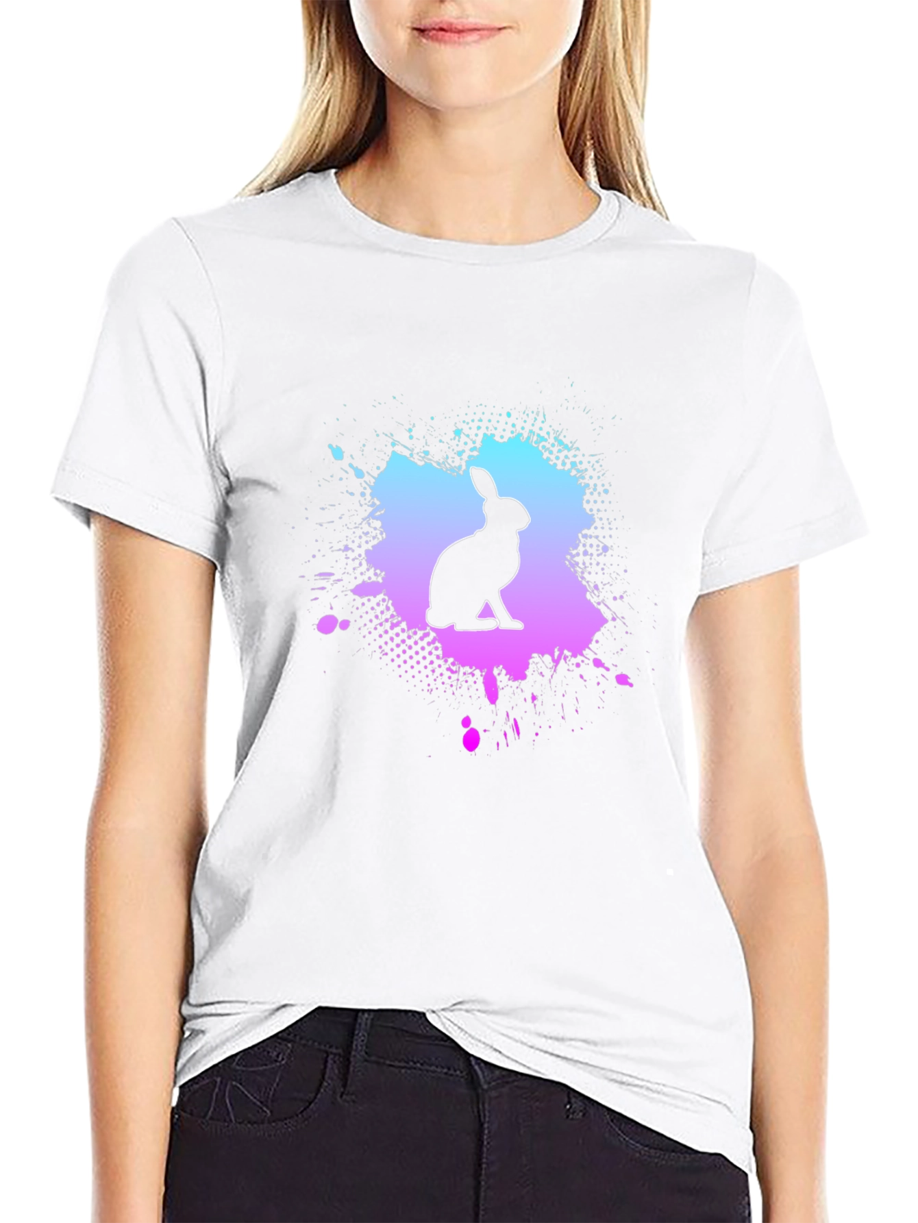 Rabbit Silhouette Graphic Tee
