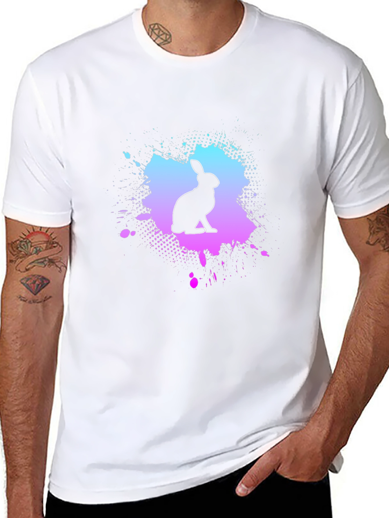 Rabbit Silhouette Graphic Tee