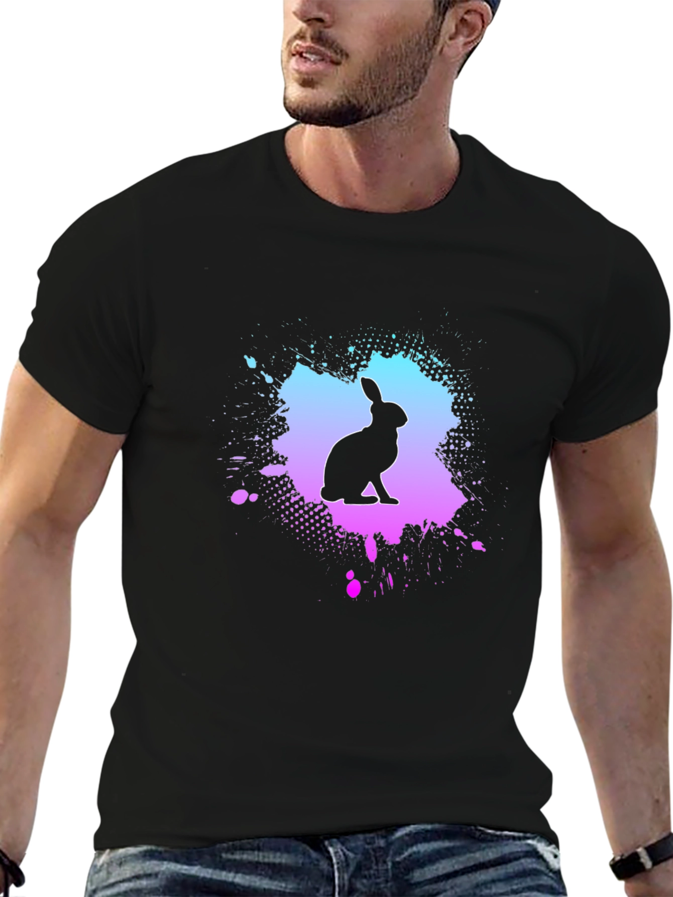 Rabbit Silhouette Graphic Tee