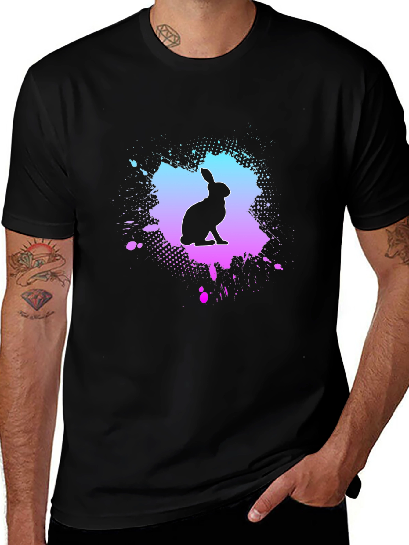 Rabbit Silhouette Graphic Tee