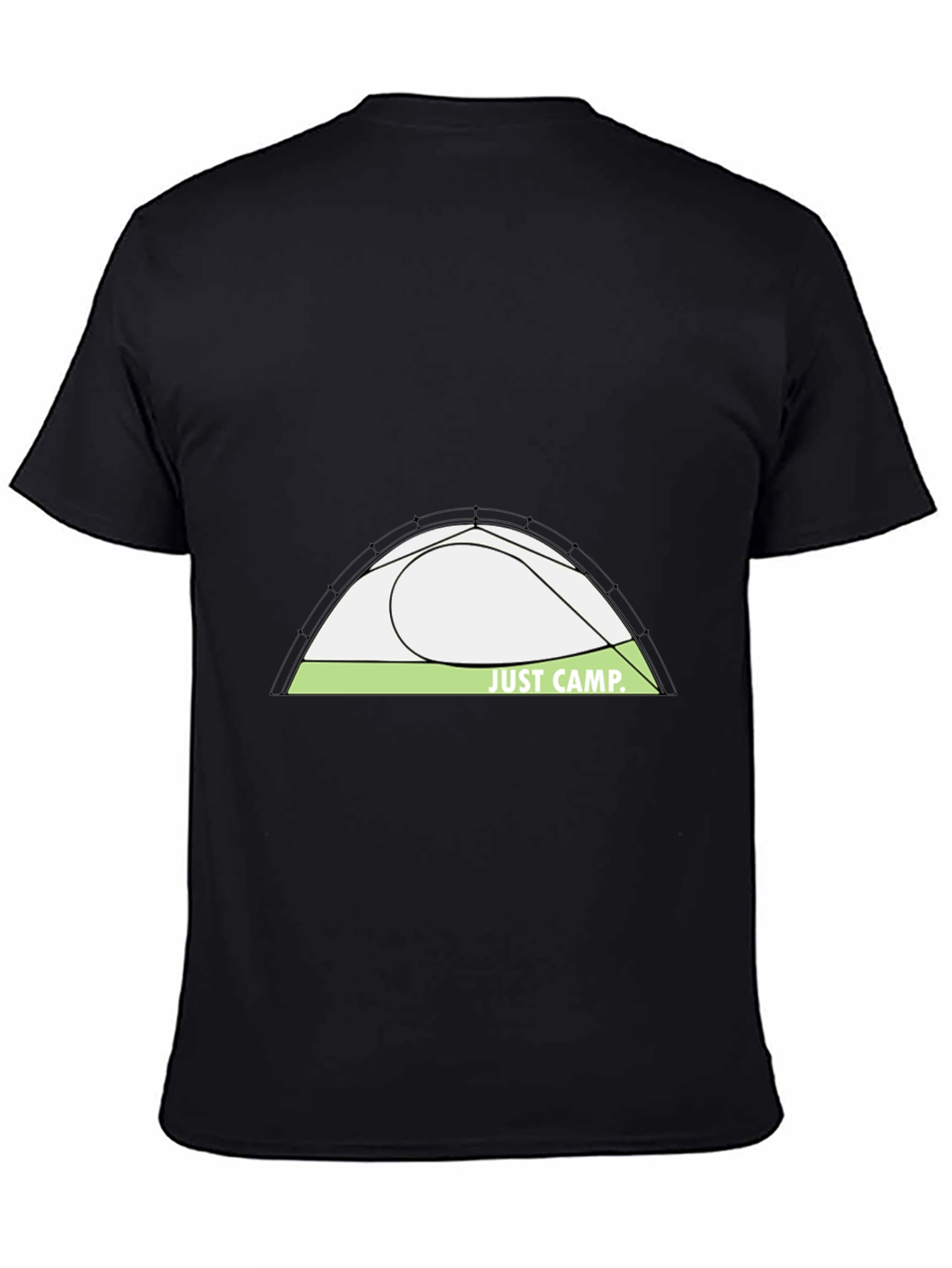 Just Camp Black Graphic Tee