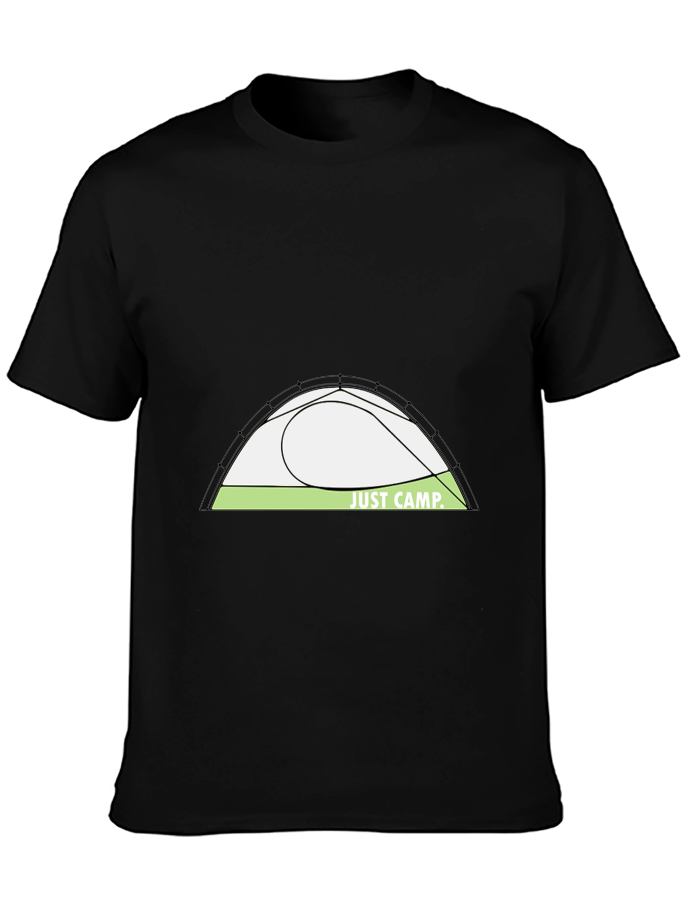 Just Camp Black Graphic Tee