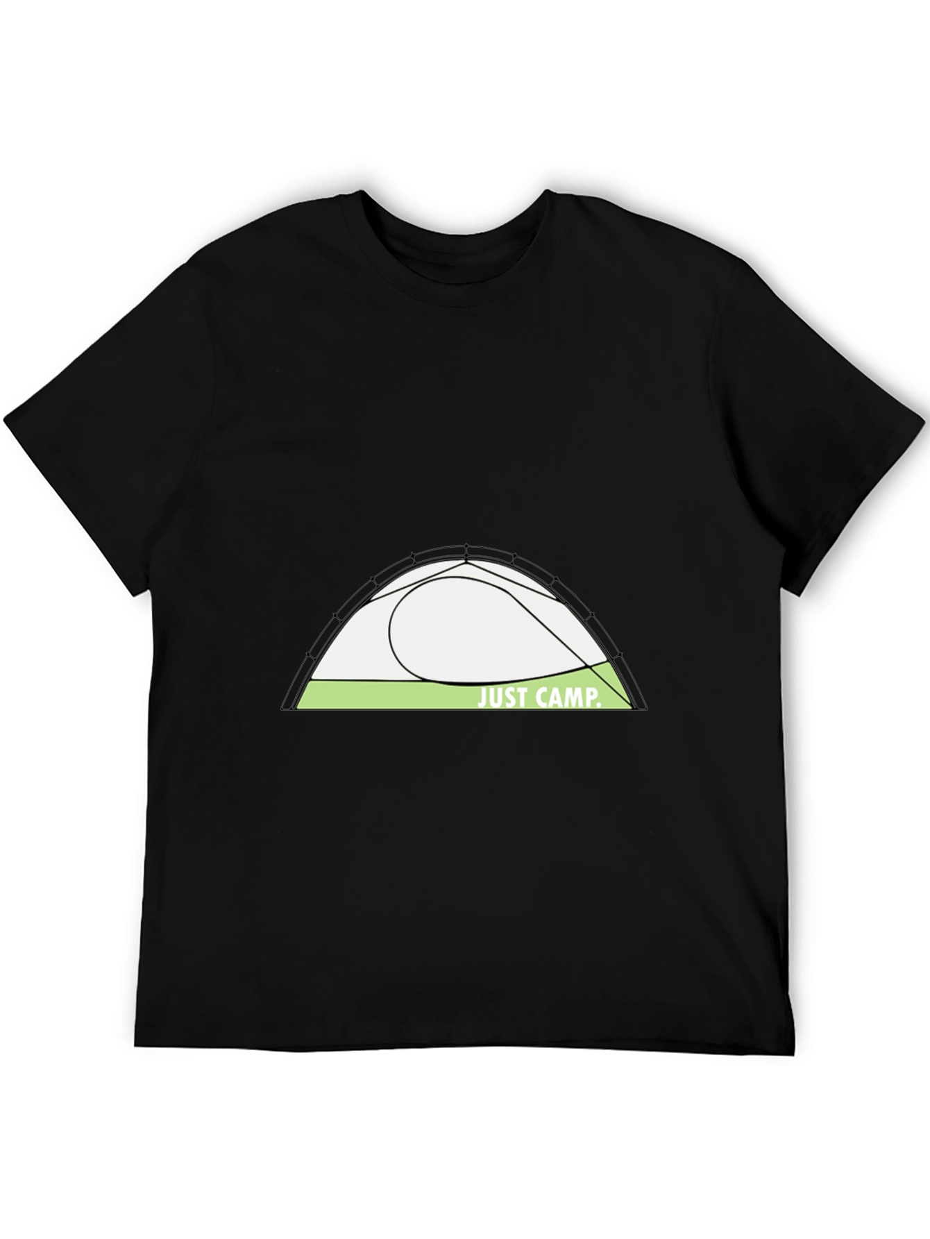 Just Camp Black Graphic Tee