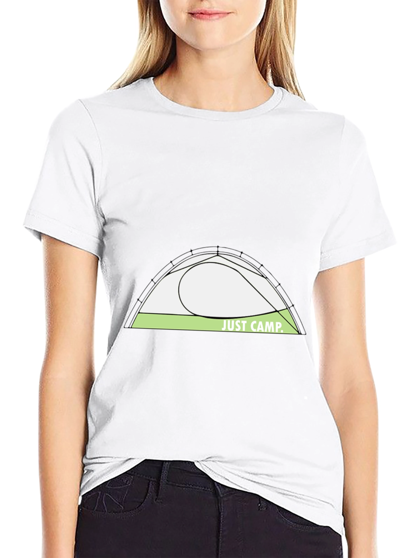 Just Camp Black Graphic Tee