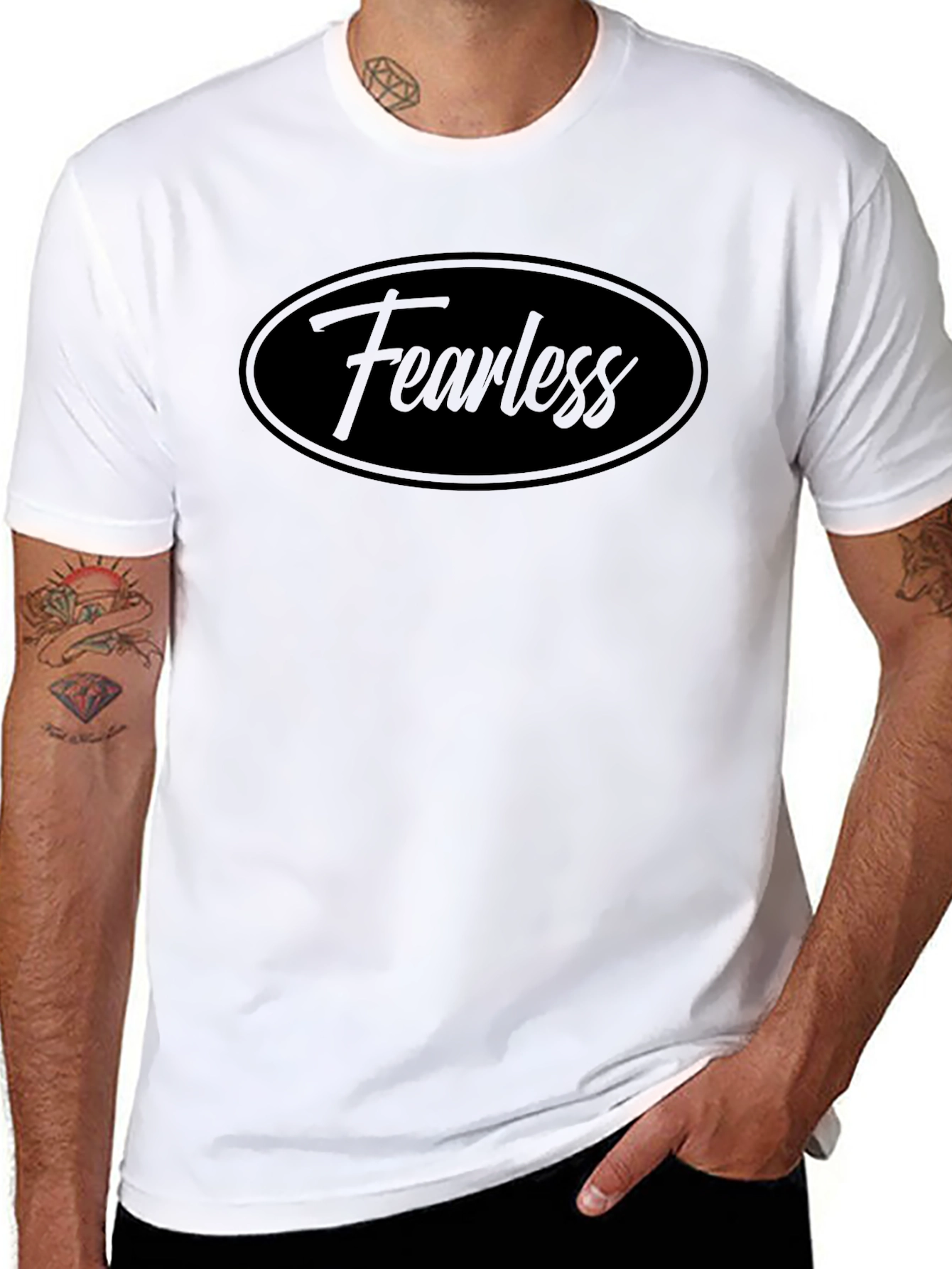 Fearless Graphic T-Shirt - Classic Crew Neck Tee