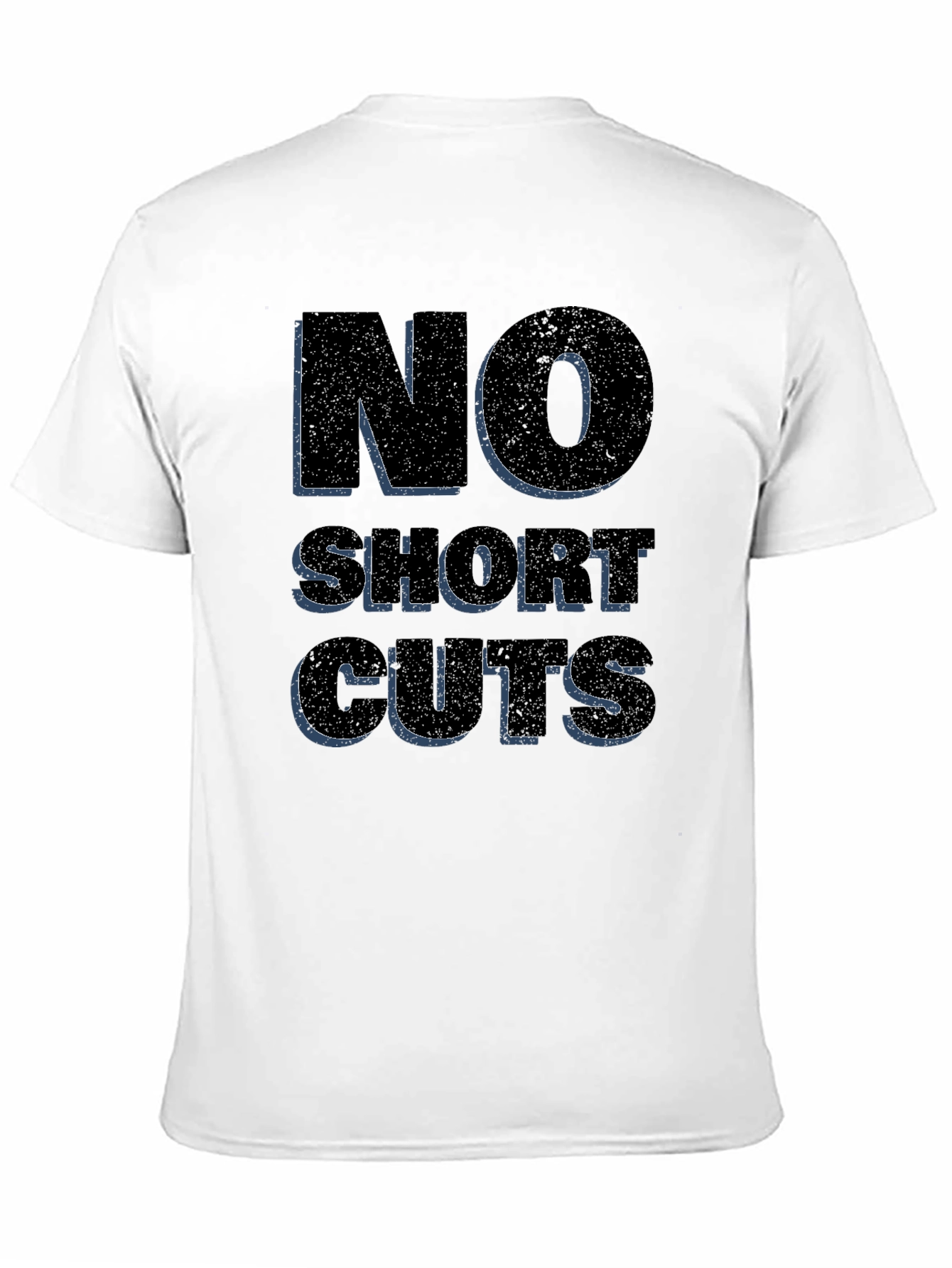 No Shortcuts Graphic Tee - Black Casual T-Shirt