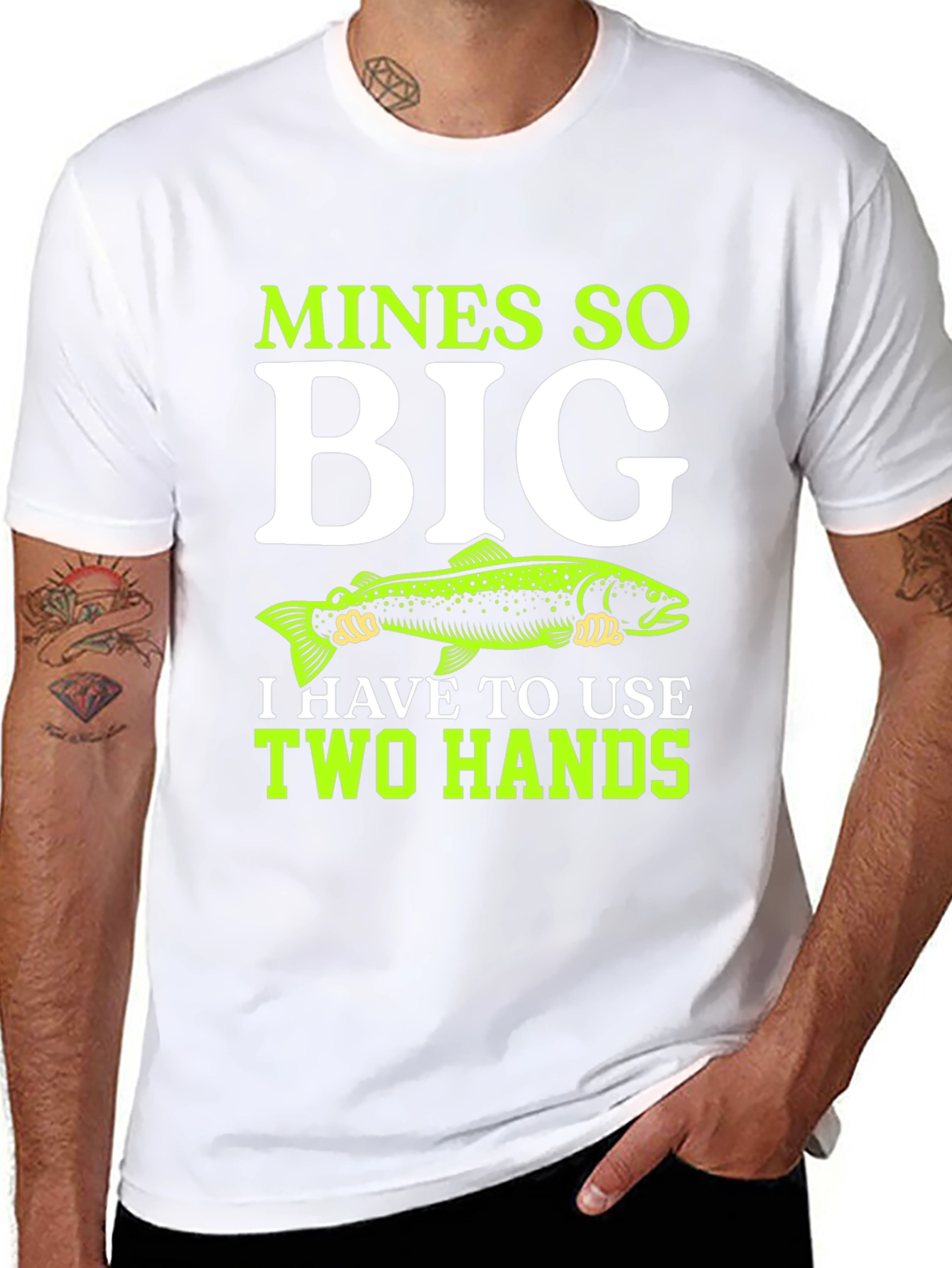 Mines So Big Fishing T-Shirt - Black