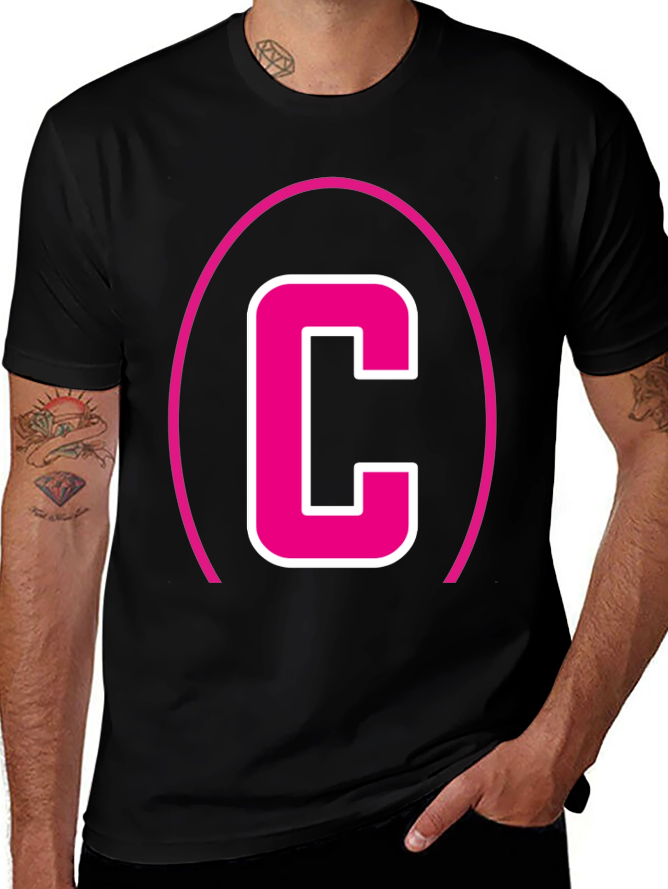 Bold C Graphic Tee - Modern Casual Wear