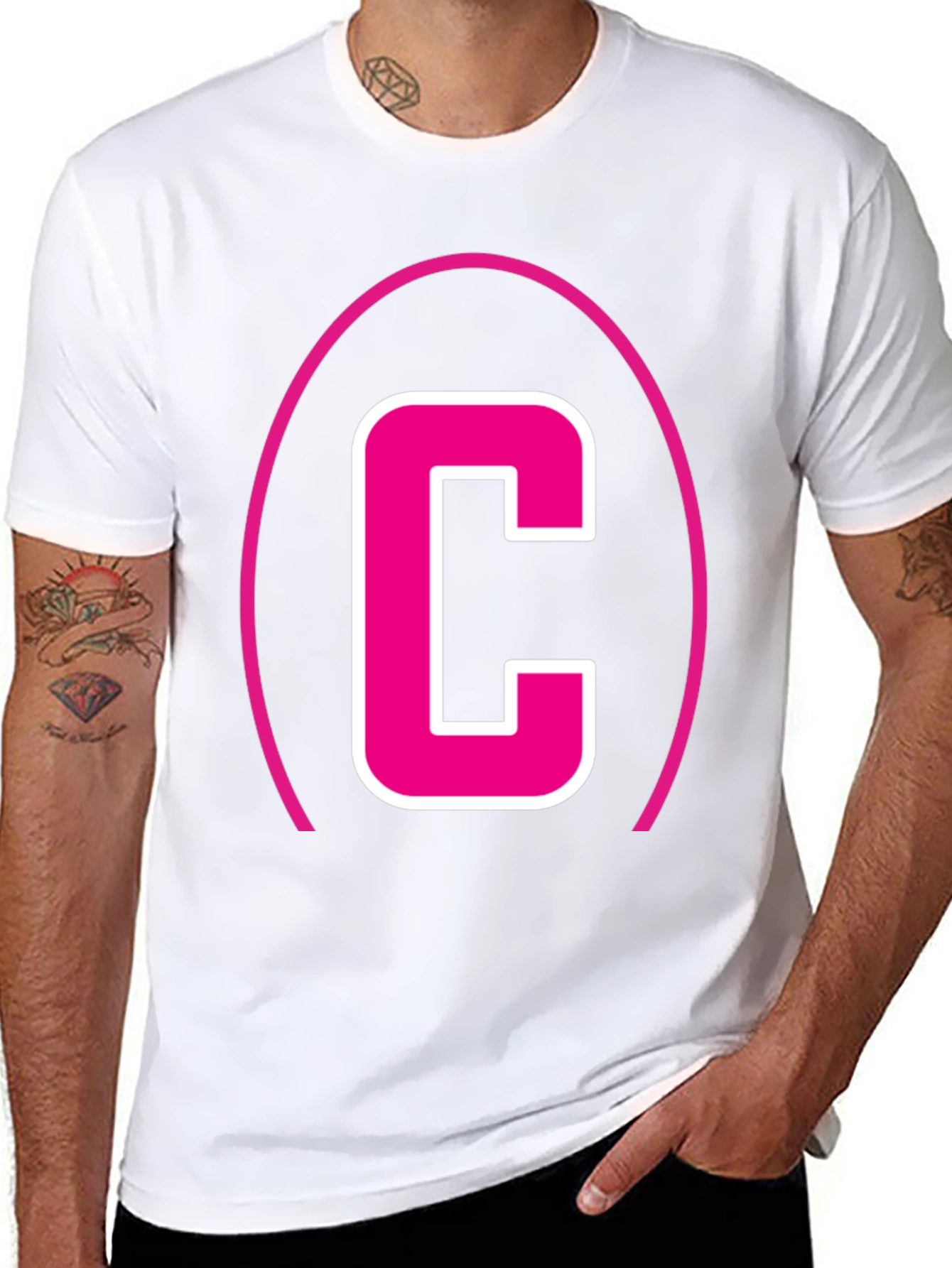 Bold C Graphic Tee - Modern Casual Wear