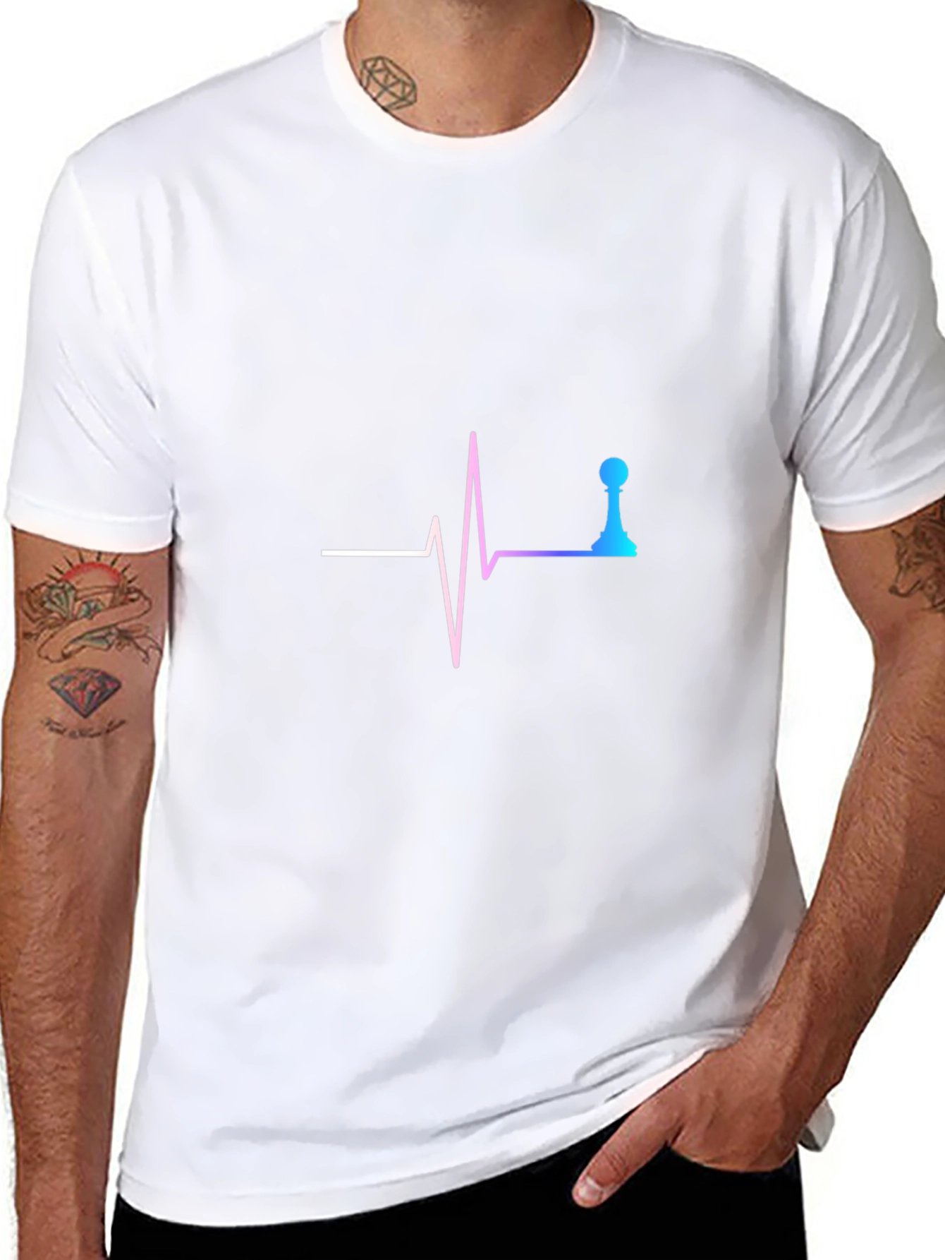 Chess Heartbeat T-Shirt - Play with Passion