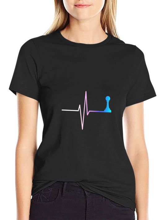 Chess Heartbeat T-Shirt - Play with Passion