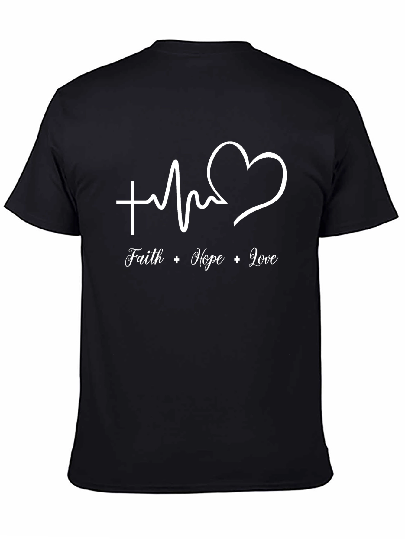 Faith Hope Love Heartbeat Graphic Tee