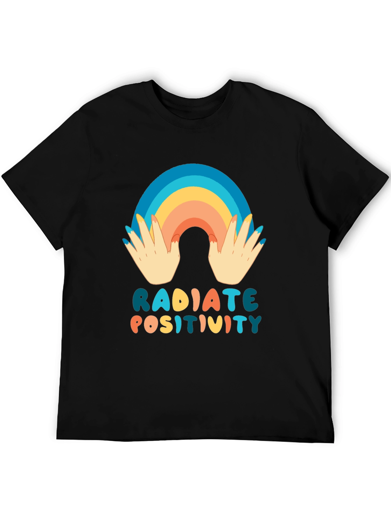 Radiate Positivity Graphic Tee - Black
