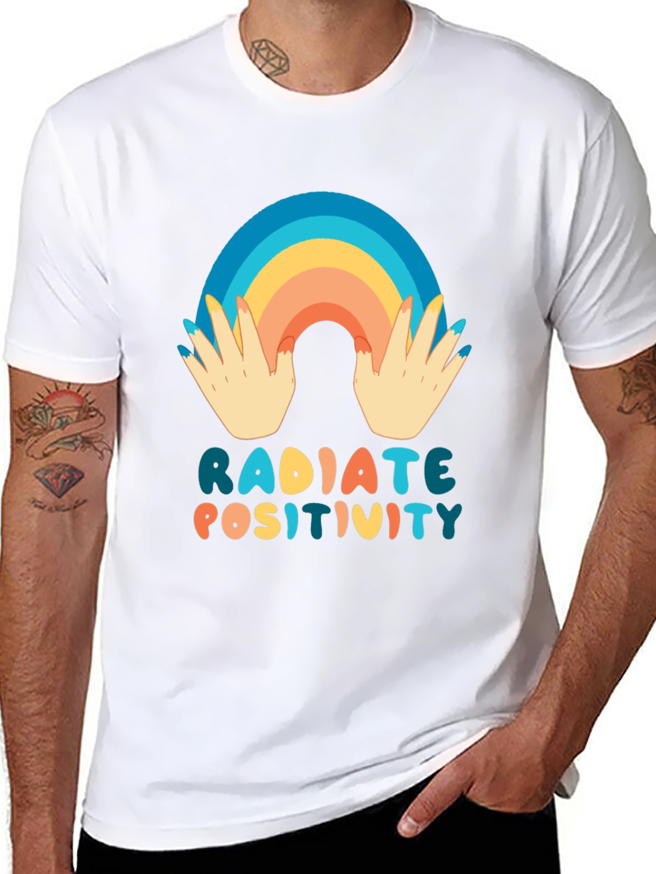 Radiate Positivity Graphic Tee - Black